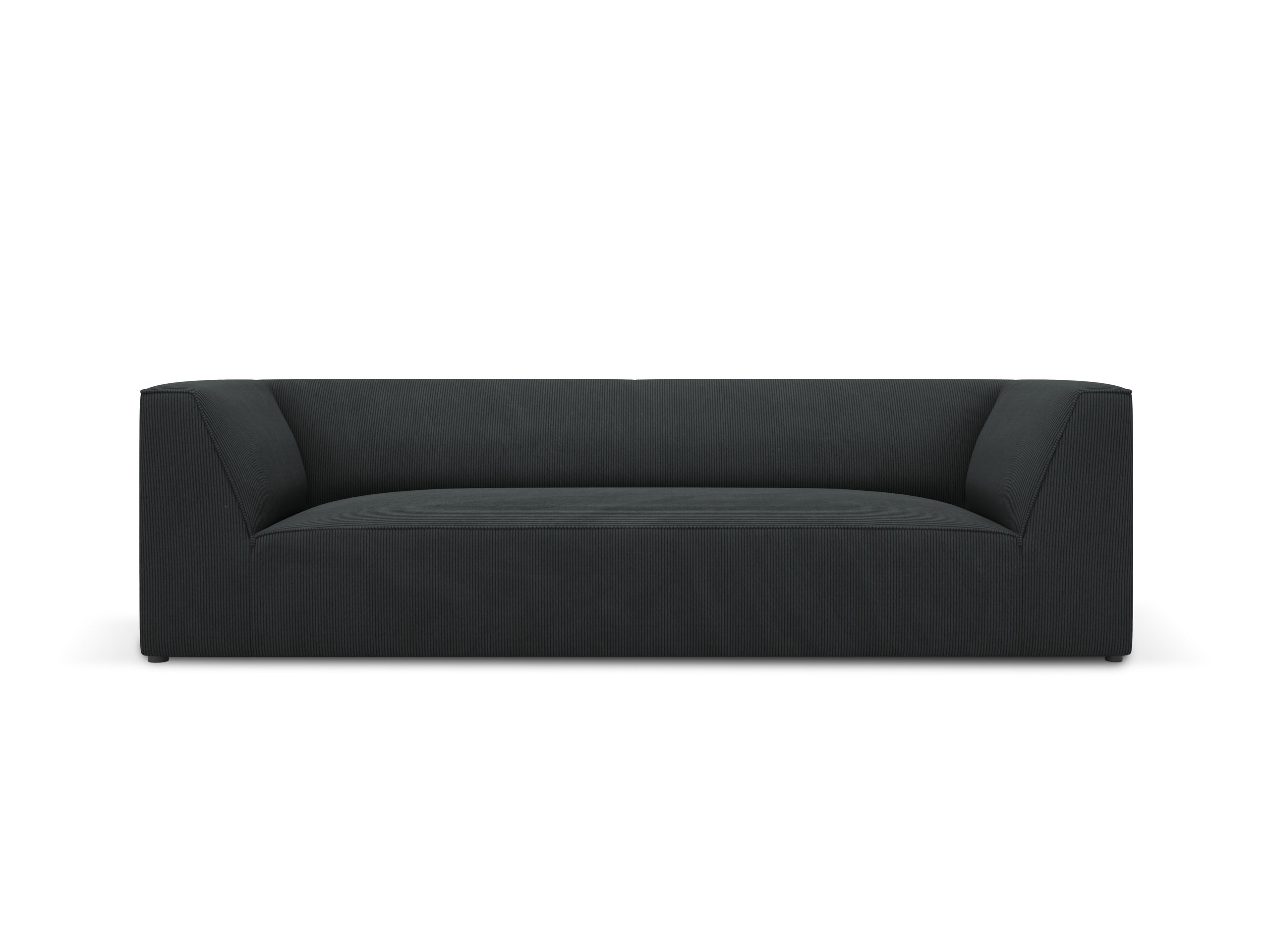 Micadoni Ruby trojmiestna pohovka 232 × 93 cm - Menčester Scala (Scabla) - Čierna