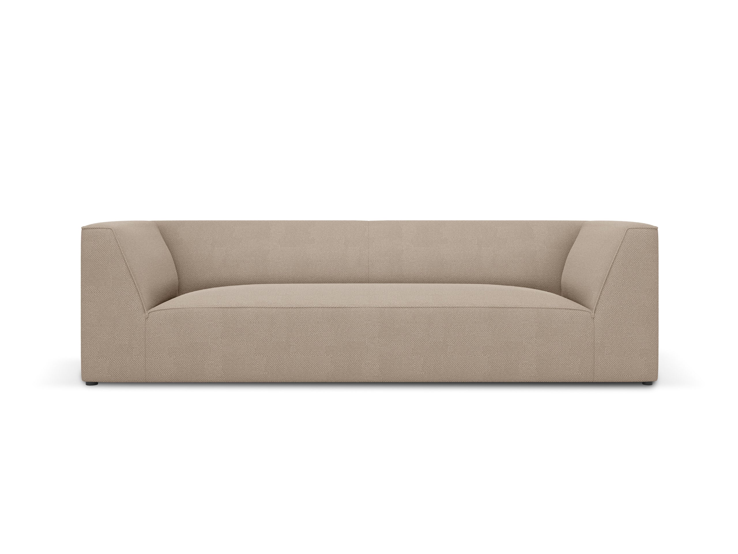 Micadoni Ruby trojmiestna pohovka 232 × 93 cm - Štrukturovaná látka Ottawa (Ota7) - Tmavobéžová