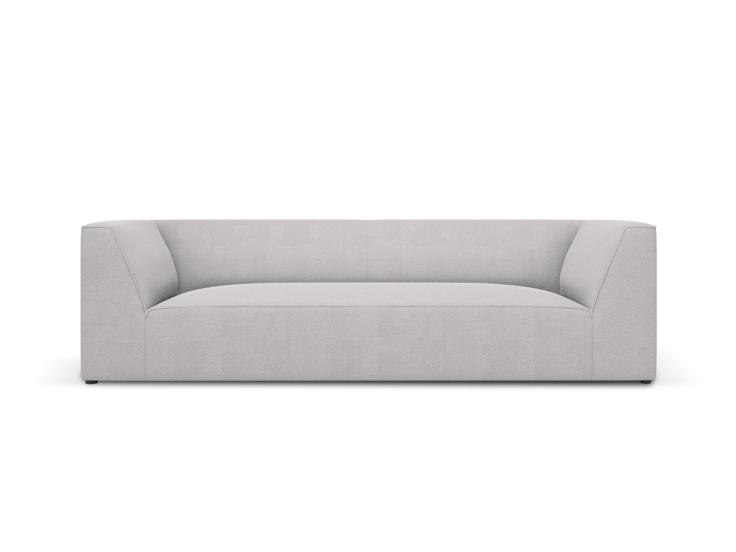 Micadoni Ruby trojmiestna pohovka 232 × 93 cm - Štrukturovaná látka Ottawa (Ota9) - Svetlosivá