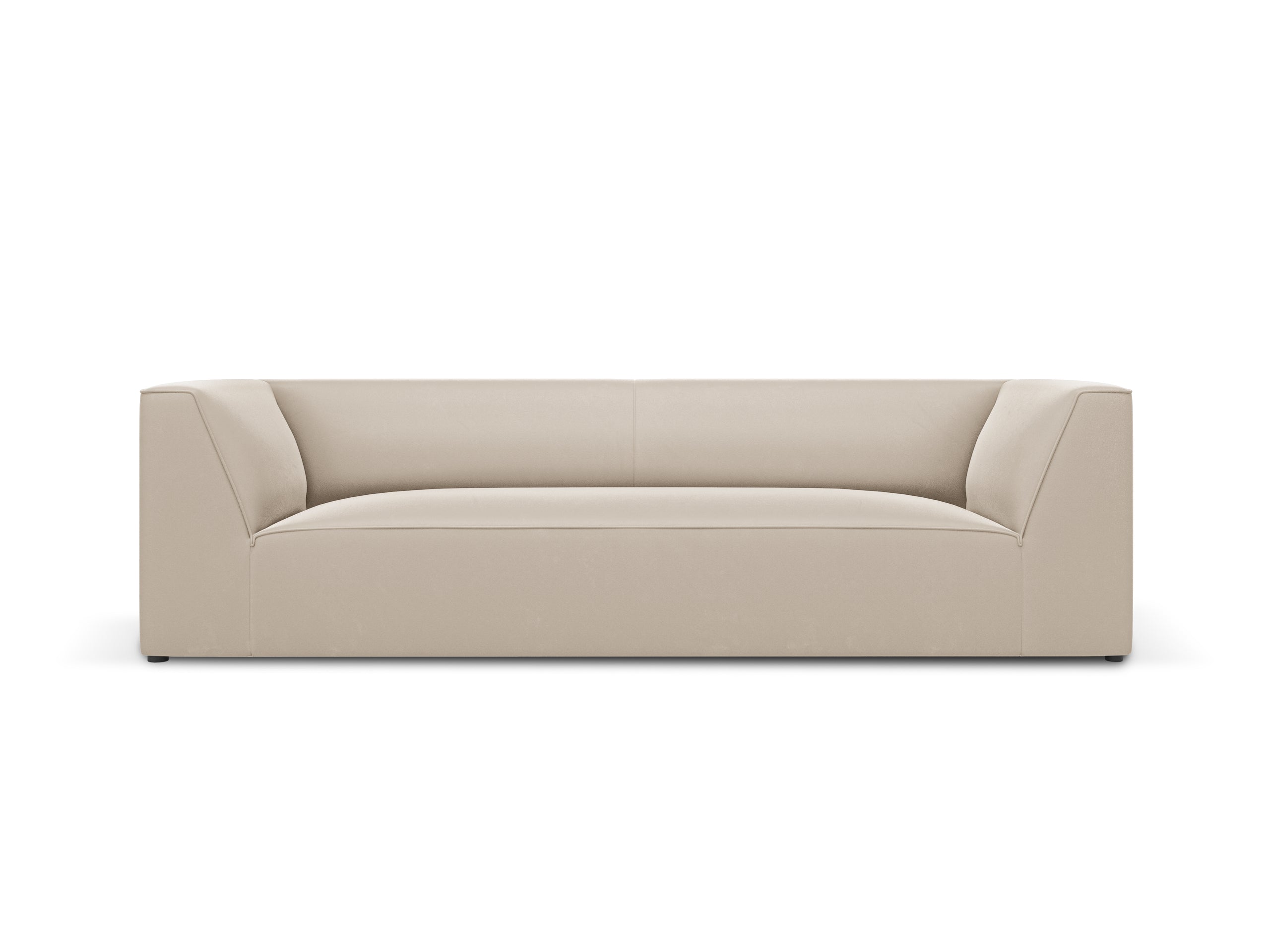 Micadoni Ruby trojmiestna pohovka 232 × 93 cm - Zamat Salvador (Sal1) - Béžová
