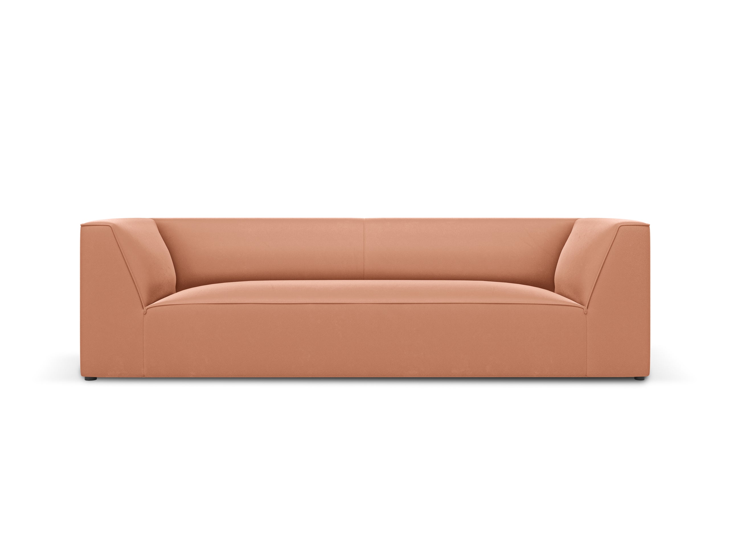 Micadoni Ruby trojmiestna pohovka 232 × 93 cm - Zamat Salvador (Sal11) - Ružová