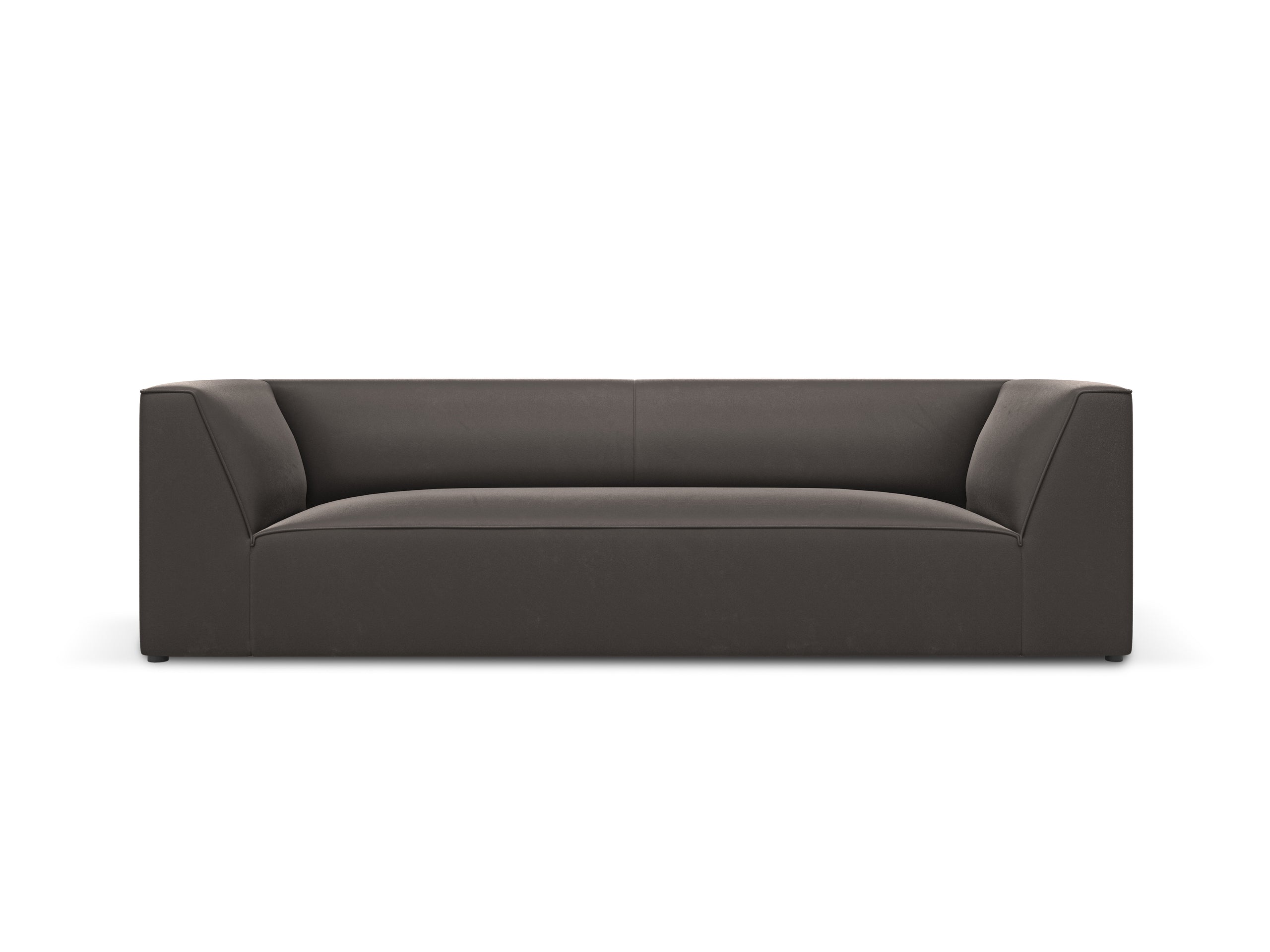 Micadoni Ruby trojmiestna pohovka 232 × 93 cm - Zamat Salvador (Sal18) - Tmavosivá