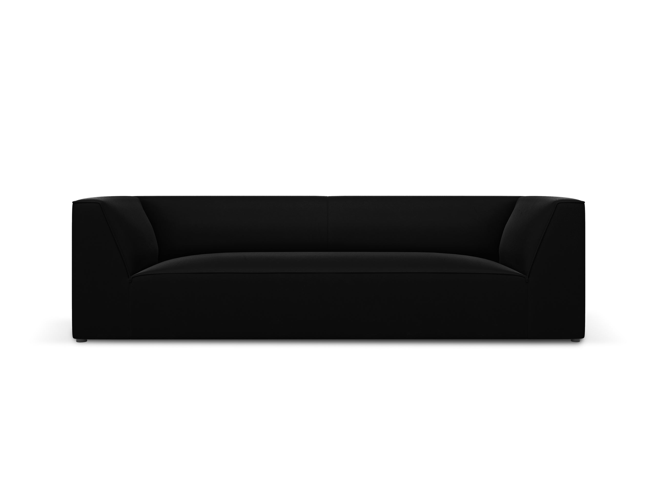 Micadoni Ruby trojmiestna pohovka 232 × 93 cm - Zamat Salvador (Sal19) - Čierna
