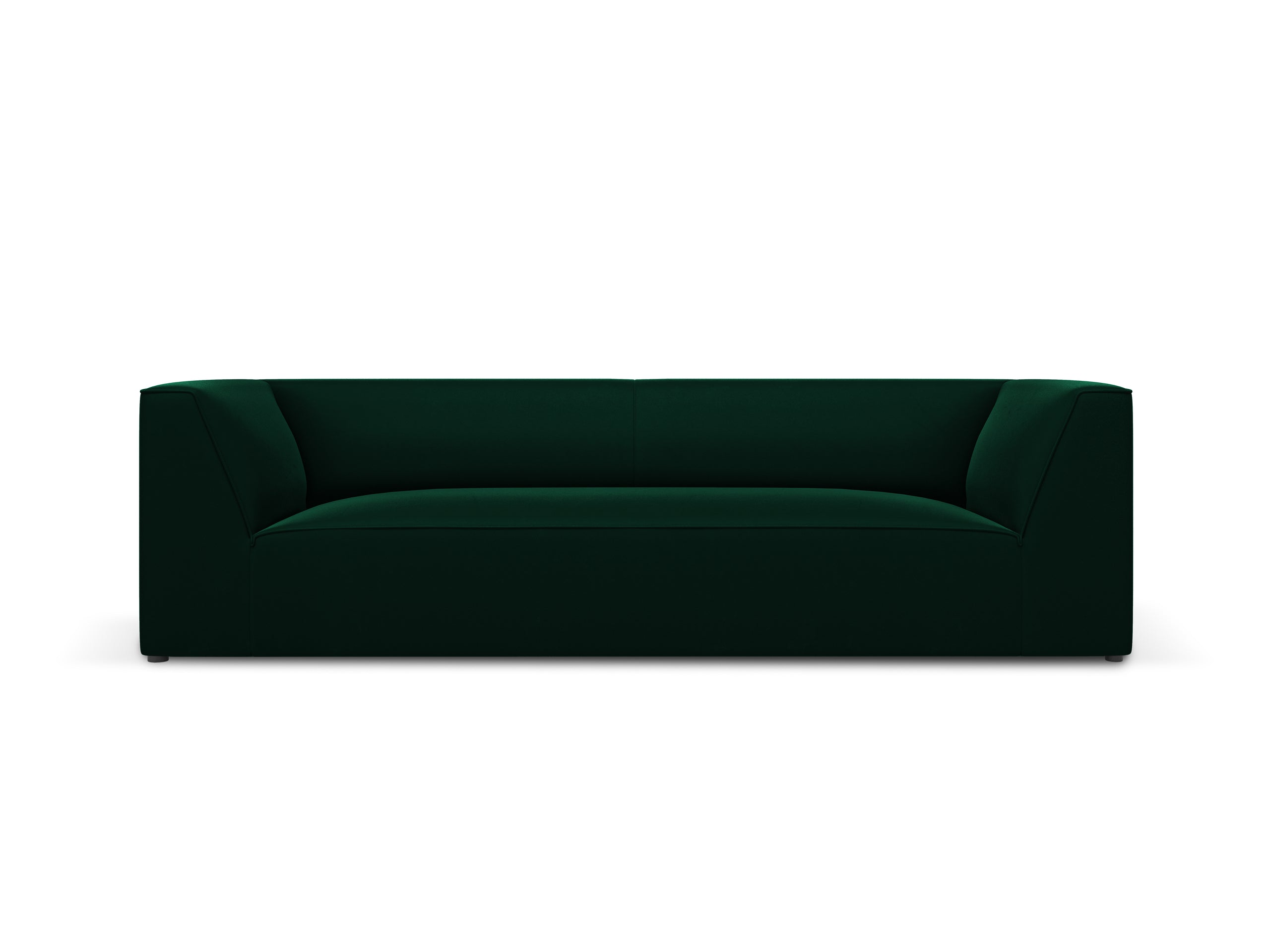 Micadoni Ruby trojmiestna pohovka 232 × 93 cm - Zamat Salvador (Sal07) - Fľaškovozelená