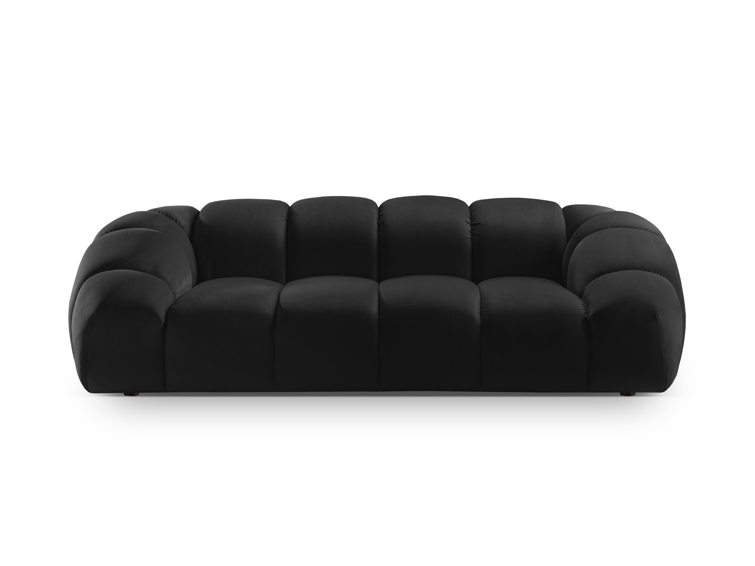 Micadoni Diana trojmiestna pohovka 234 × 114 cm - Zamat Salvador (Sal19) - Čierna