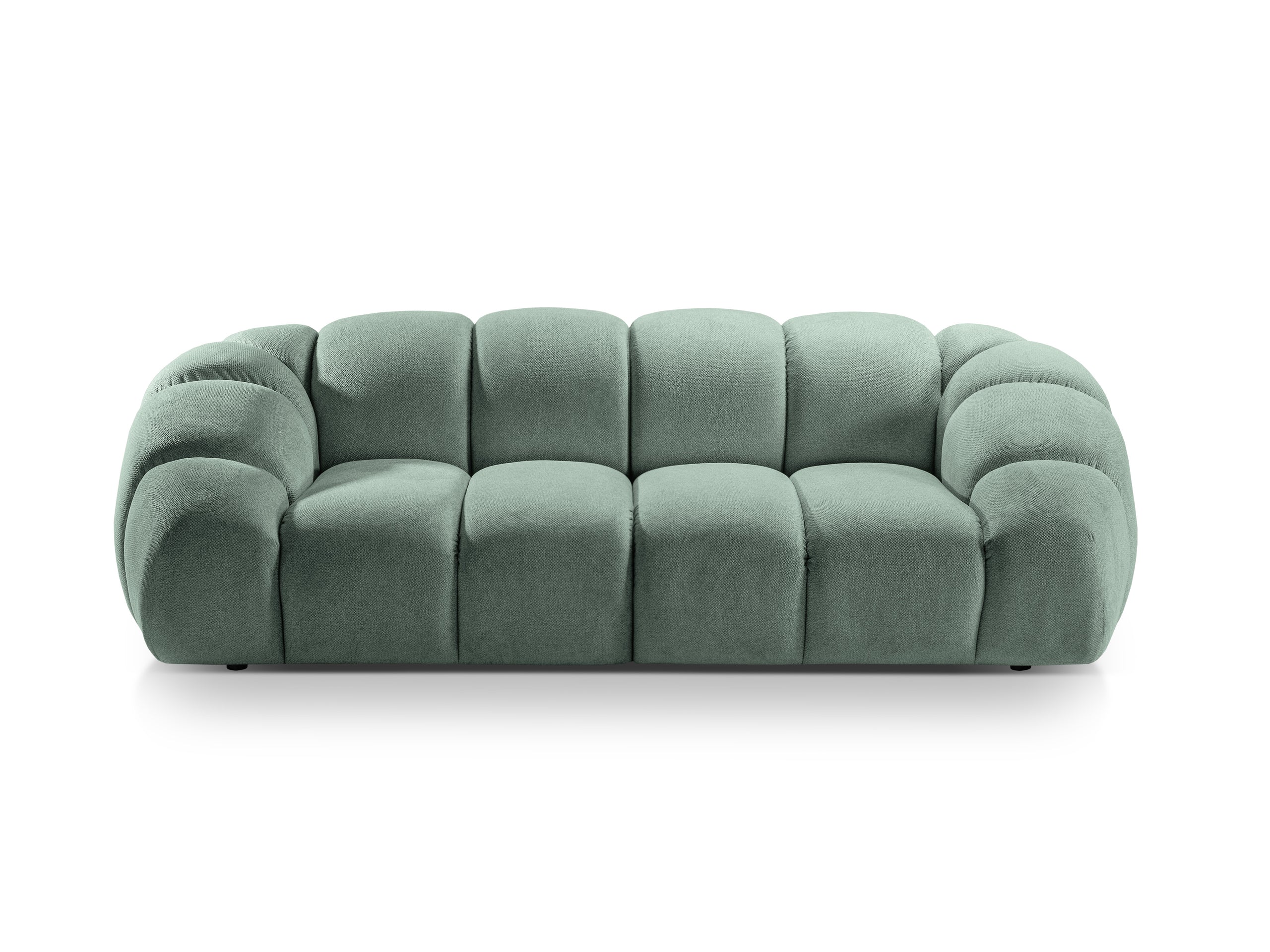 Micadoni Diana trojmiestna pohovka 234 × 114 cm - Štrukturovaná látka Bubble (Bub13) - Mätová