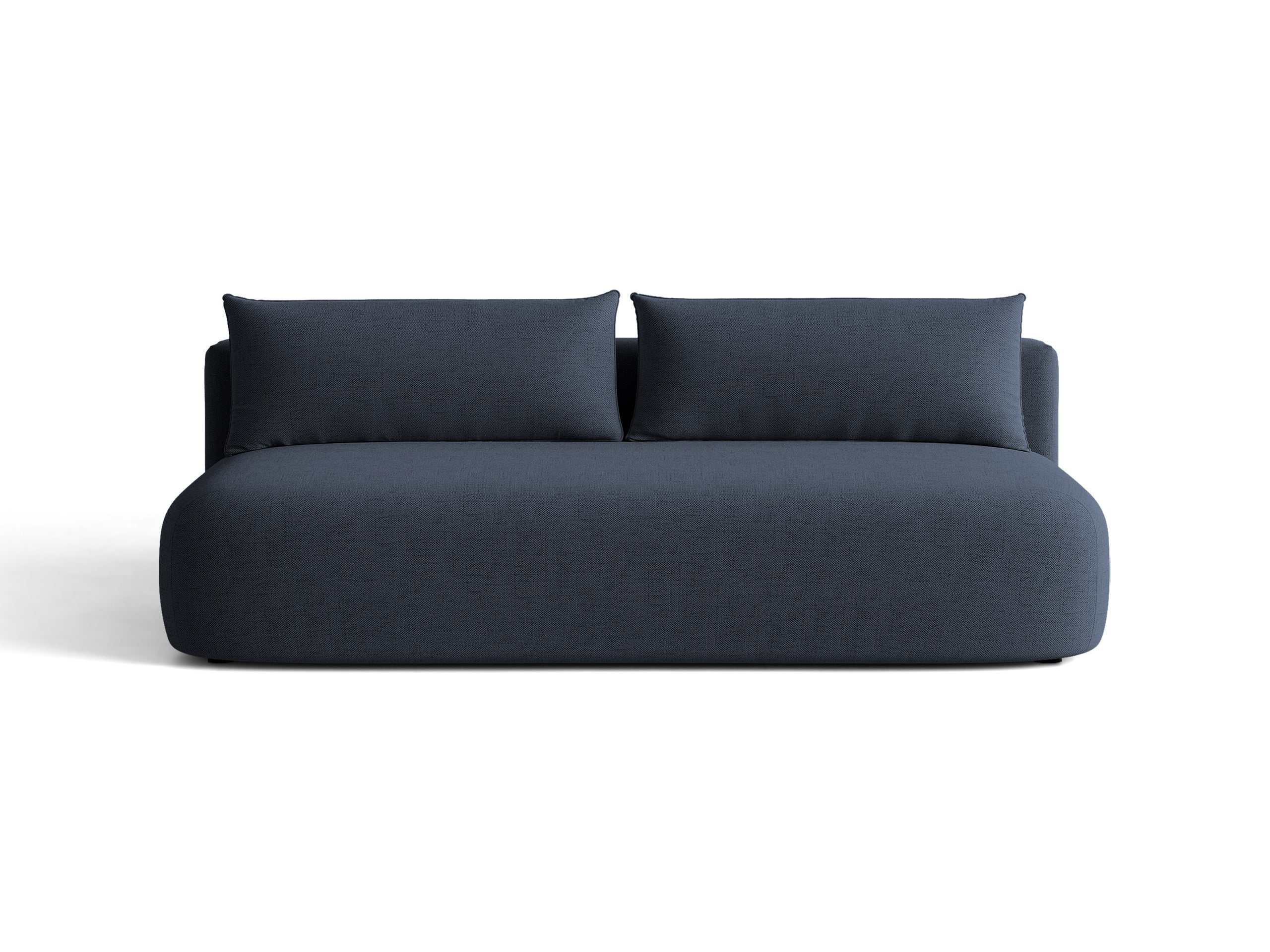 Micadoni Hena rozkladacia trojmiestna pohovka 205 × 112 cm - Štrukturovaná látka Moly (Mol79) - Kráľovská modrá