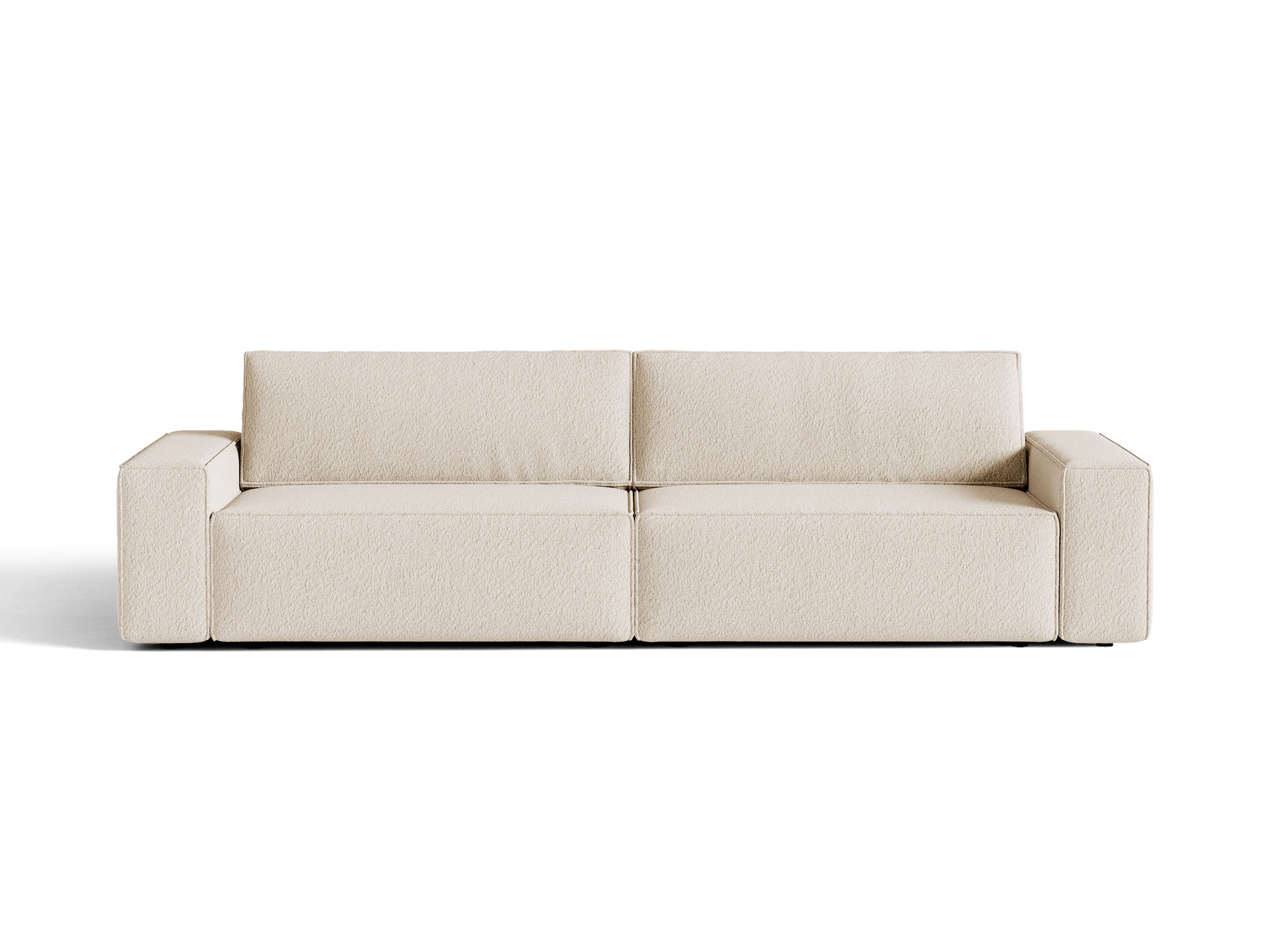 Micadoni Jodie rozkladacia trojmiestna pohovka 247 × 107 cm - Buklé Baloo (Bal2074) - Béžová