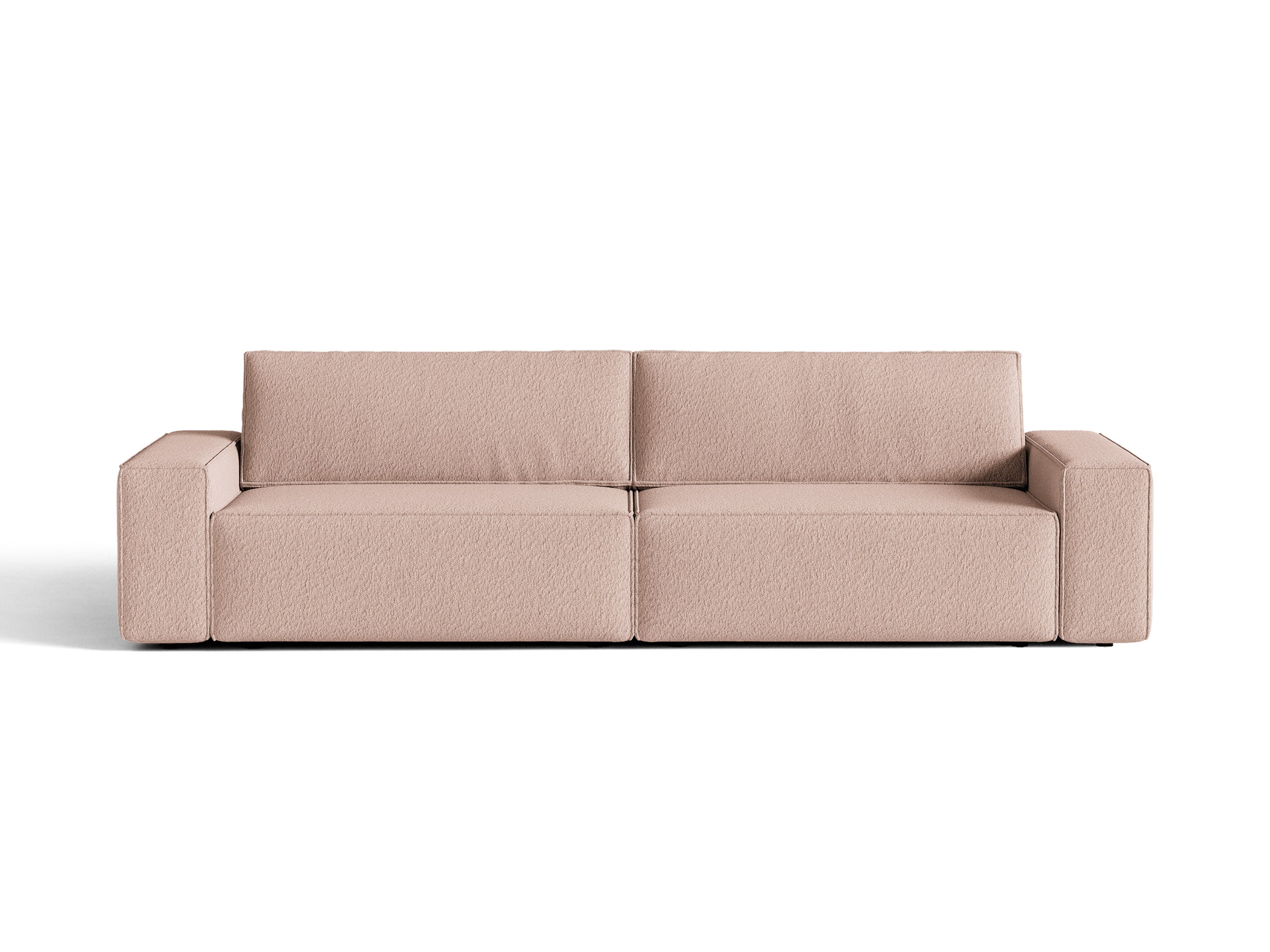 Micadoni Jodie rozkladacia trojmiestna pohovka 247 × 107 cm - Buklé Baloo (Bal2072) - Púdrová ružová