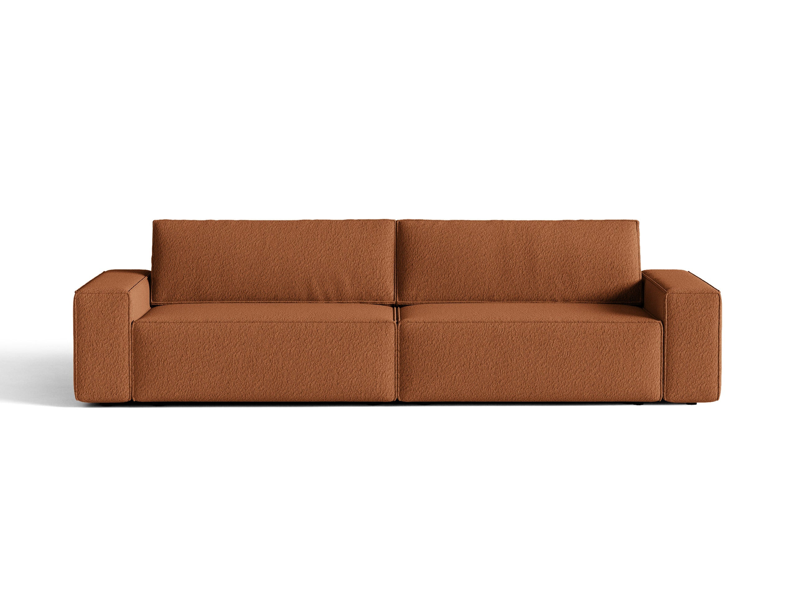 Micadoni Jodie rozkladacia trojmiestna pohovka 247 × 107 cm - Buklé Baloo (Bal2078) - Terakotová