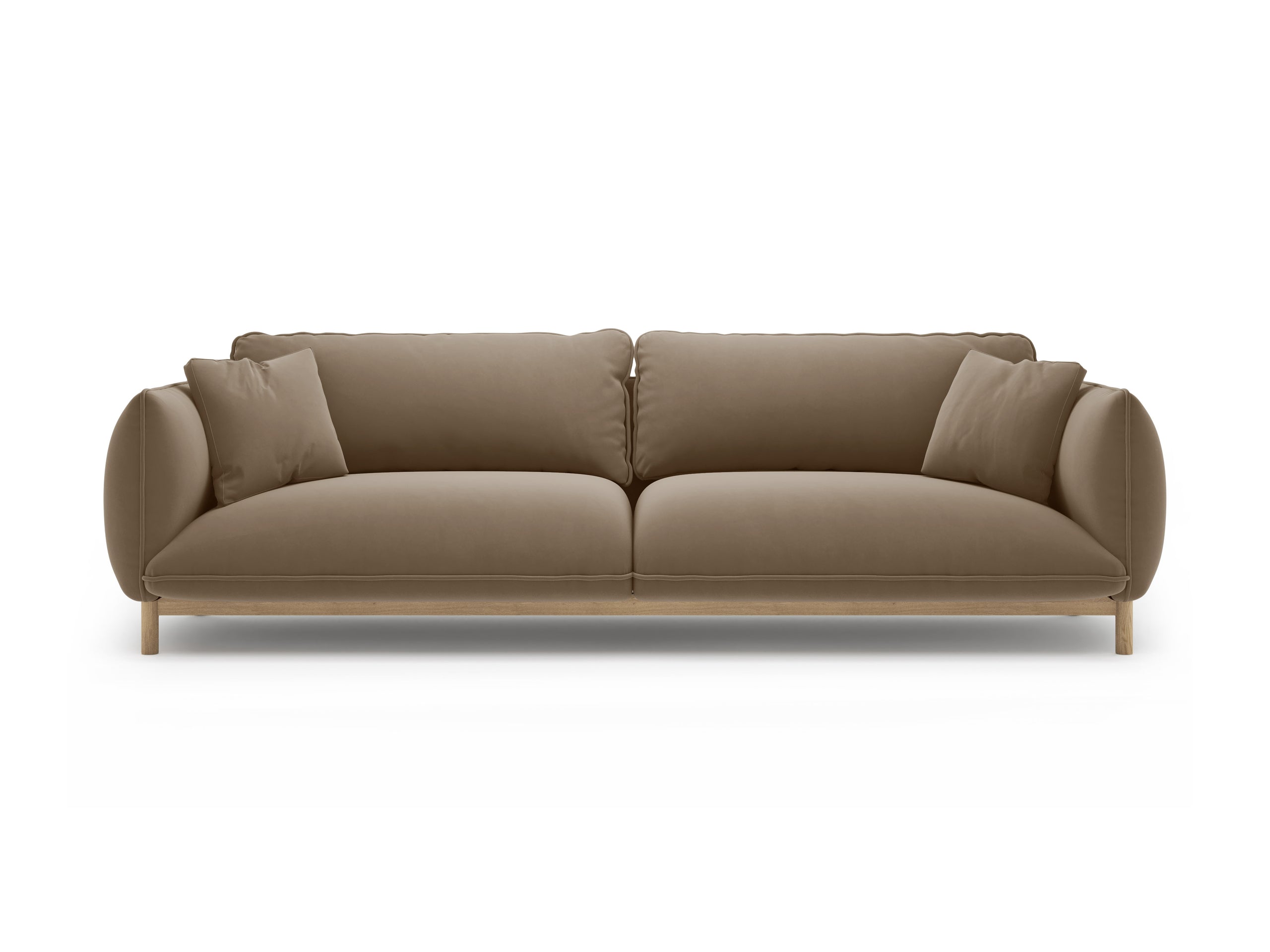 Micadoni Ada viacmiestna pohovka 248 × 101 cm - Zamat Casino (Castau) - Svetlohnedá