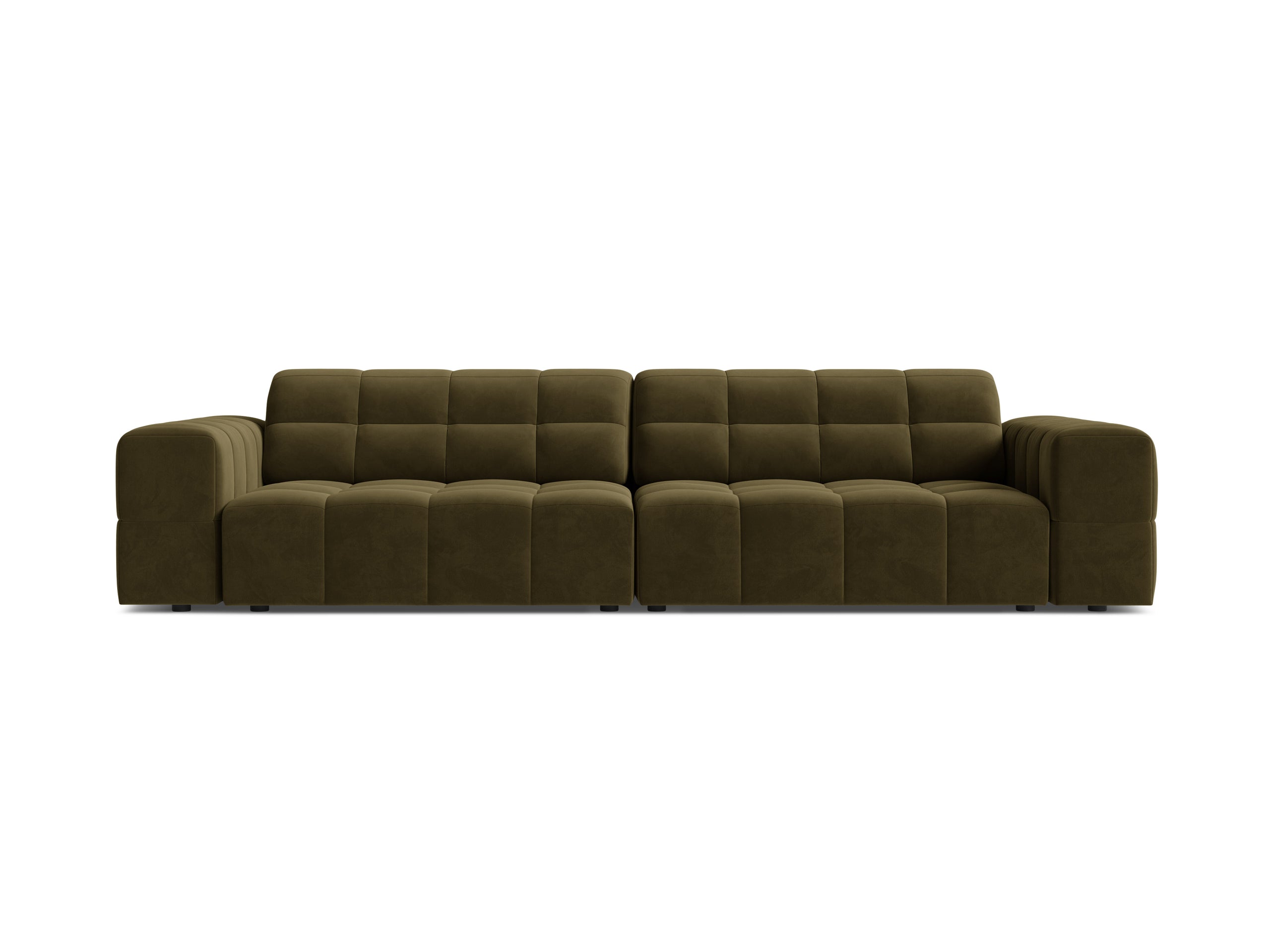 Micadoni Jennifer viacmiestna pohovka 252 × 102 cm - Zamat Bluvel (Blu77) - Zelená