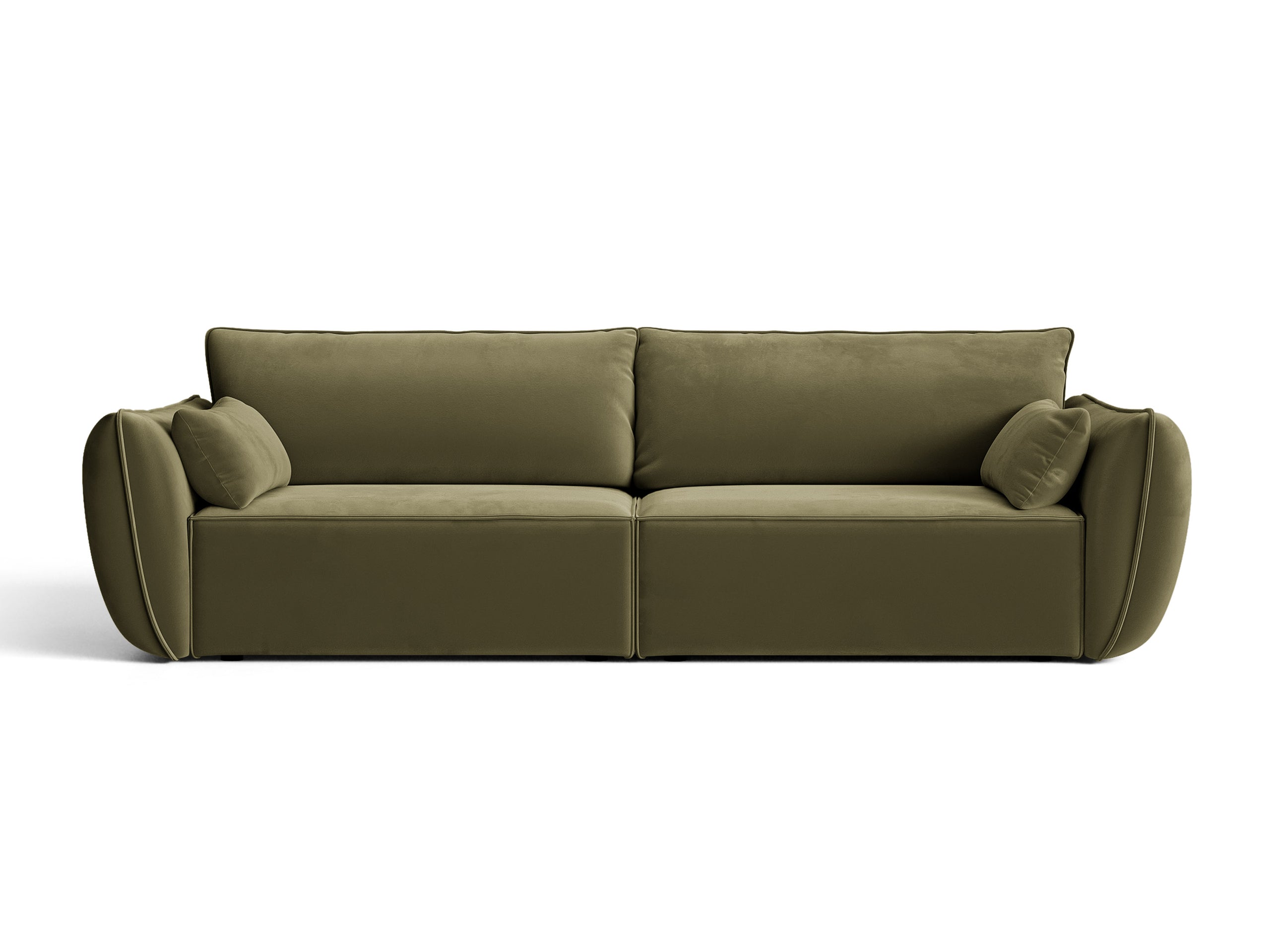 Micadoni Kaelle viacmiestna pohovka 248 × 110 cm - Zamat Bluvel (Blu77) - Zelená