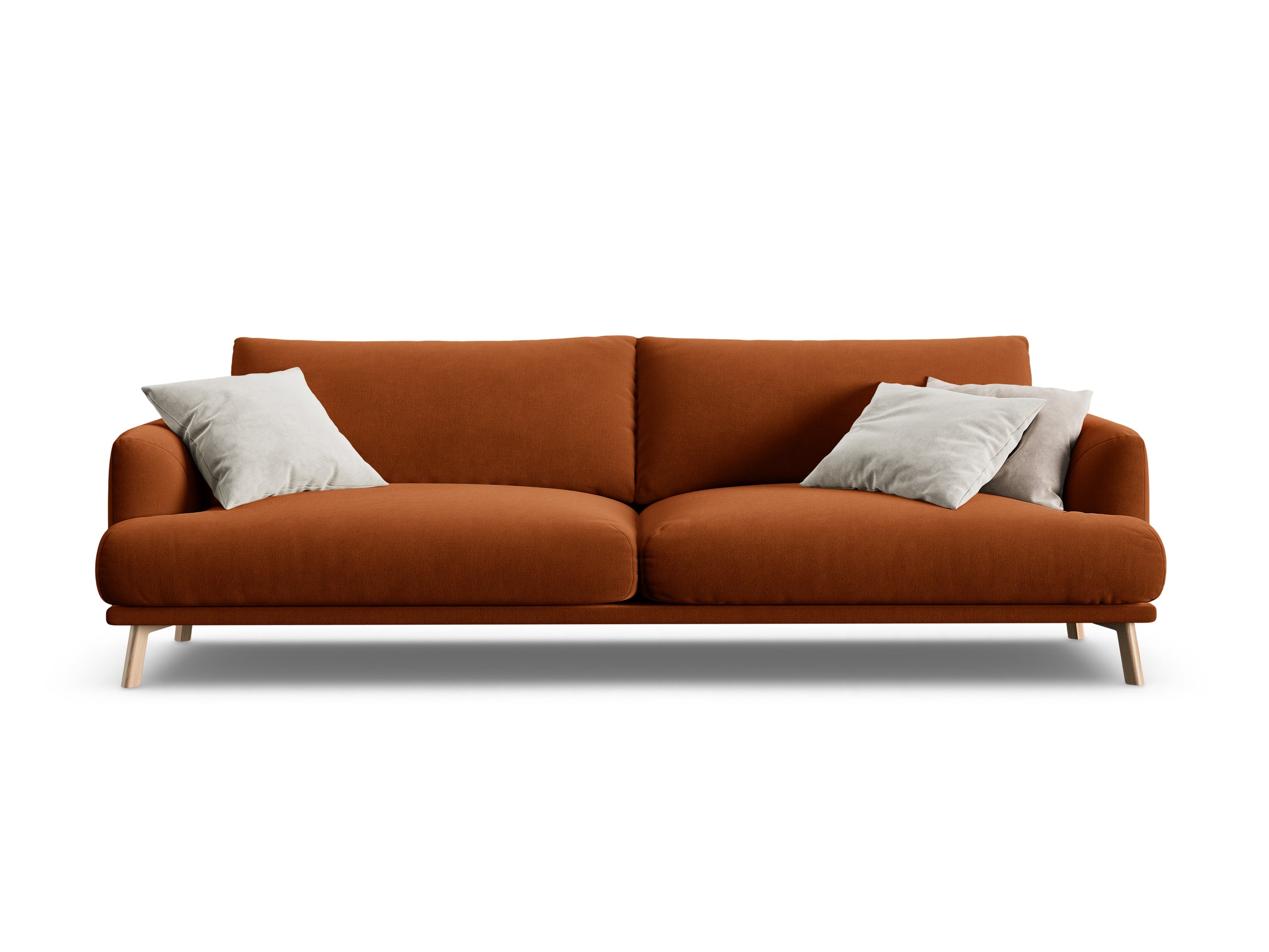 Micadoni Naomi viacmiestna pohovka 230 × 95 cm - Zamat Salvador (Sal14) - Terakotová