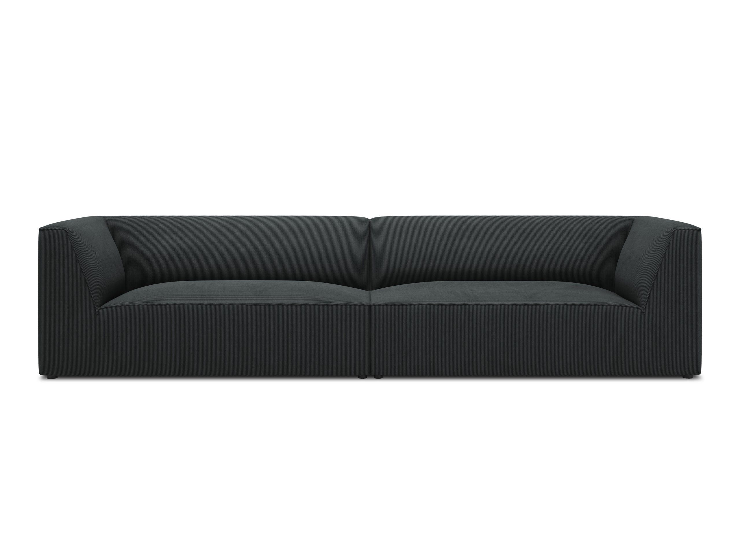 Micadoni Ruby viacmiestna pohovka 302 × 93 cm - Menčester Scala (Scabla) - Čierna