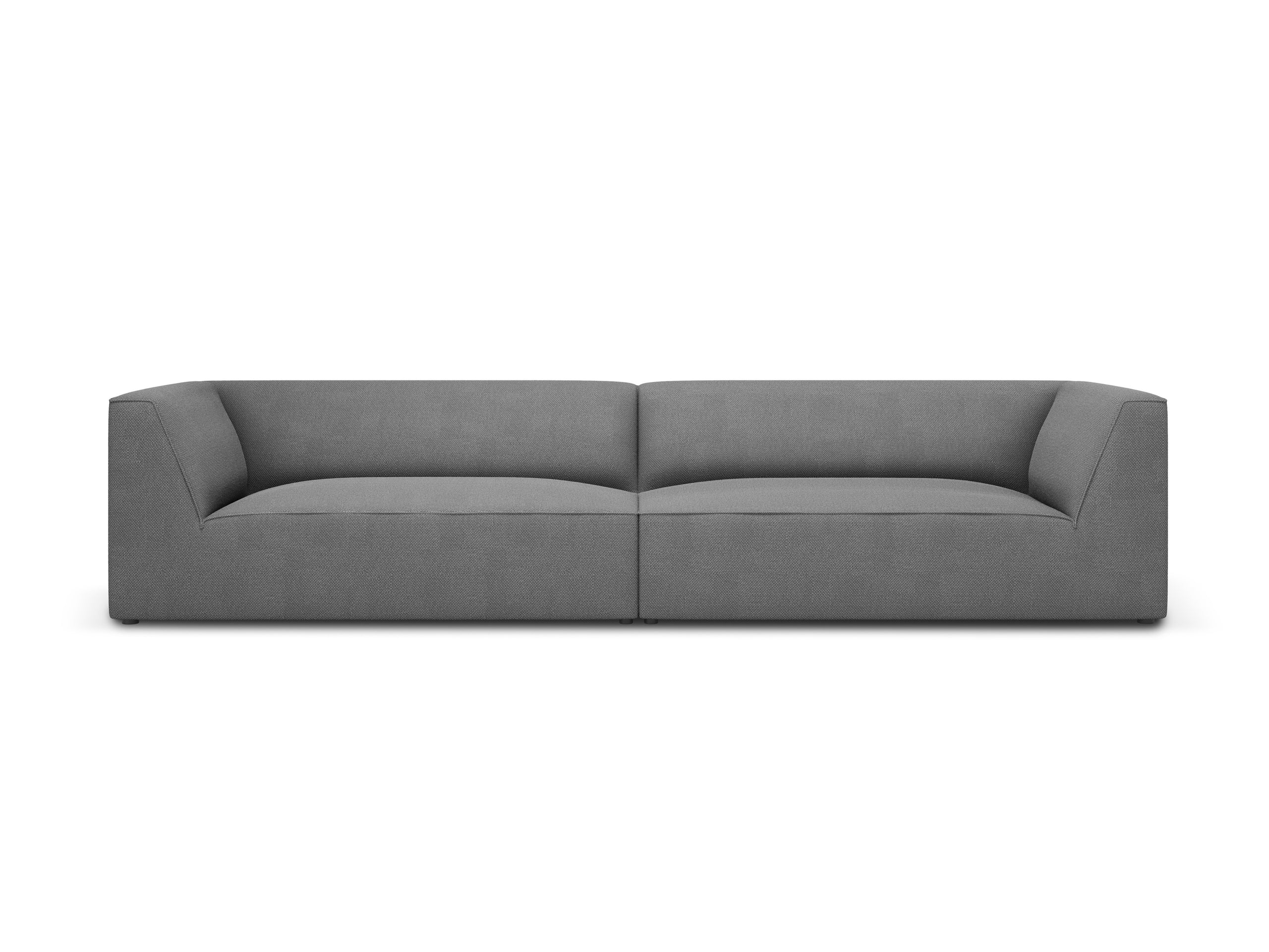Micadoni Ruby viacmiestna pohovka 302 × 93 cm - Štrukturovaná látka Ottawa (Ota11) - Sivá