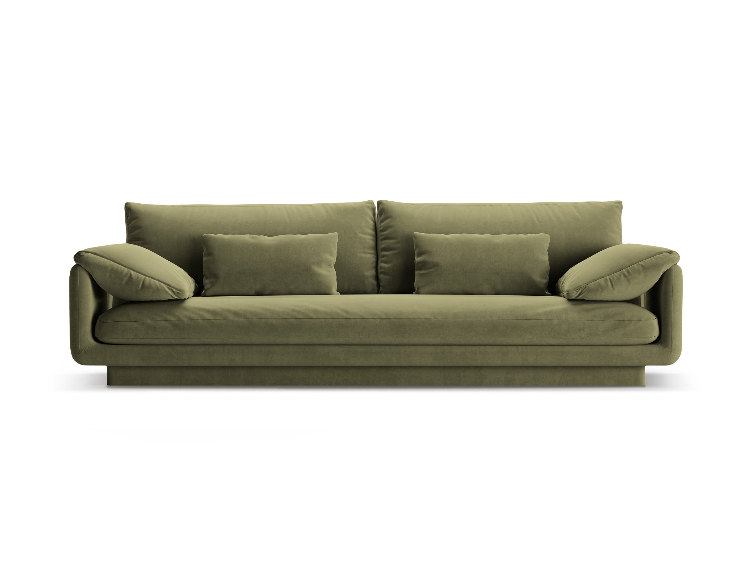 Micadoni Torino viacmiestna pohovka 250 × 103 cm - Zamat Casino (Casfor) - Svetlozelená