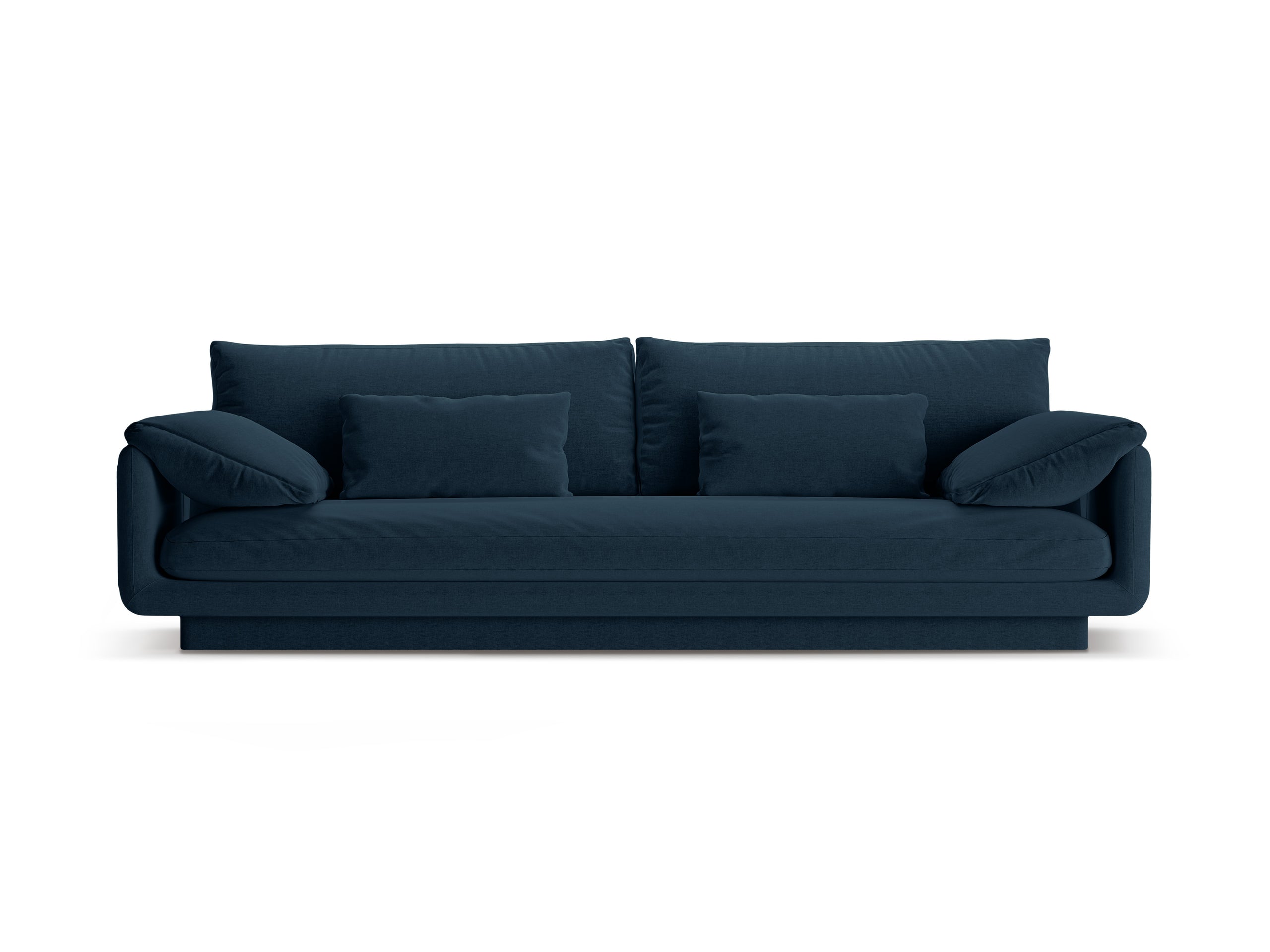 Micadoni Torino viacmiestna pohovka 250 × 103 cm - Štrukturovaná látka Wind (Win77) - Námornícka modrá