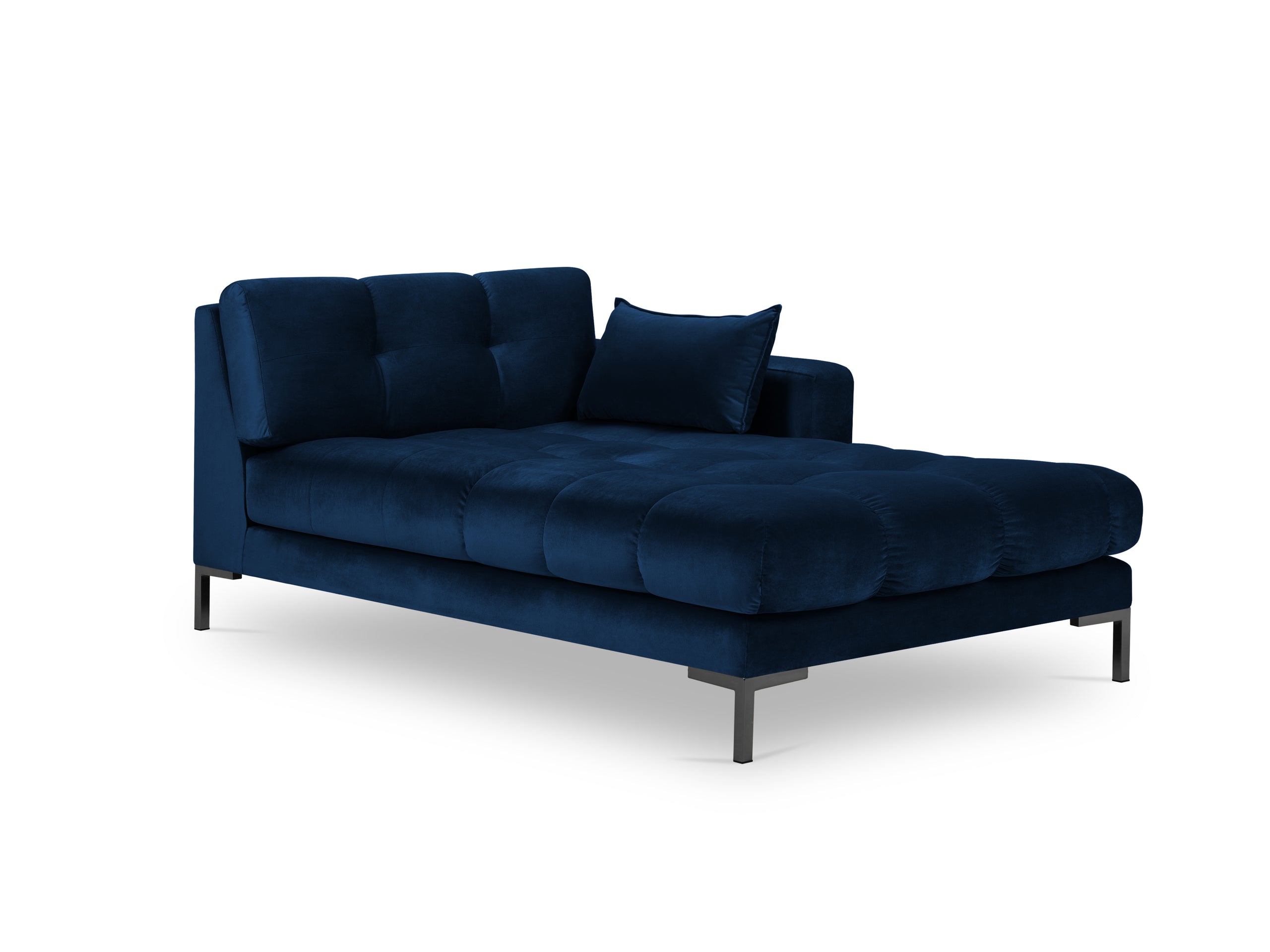 Micadoni Mamaia leňoška 102 × 185 cm - Zamat Bluvel (Blu86) - Kráľovská modrá - Pravé prevedenie