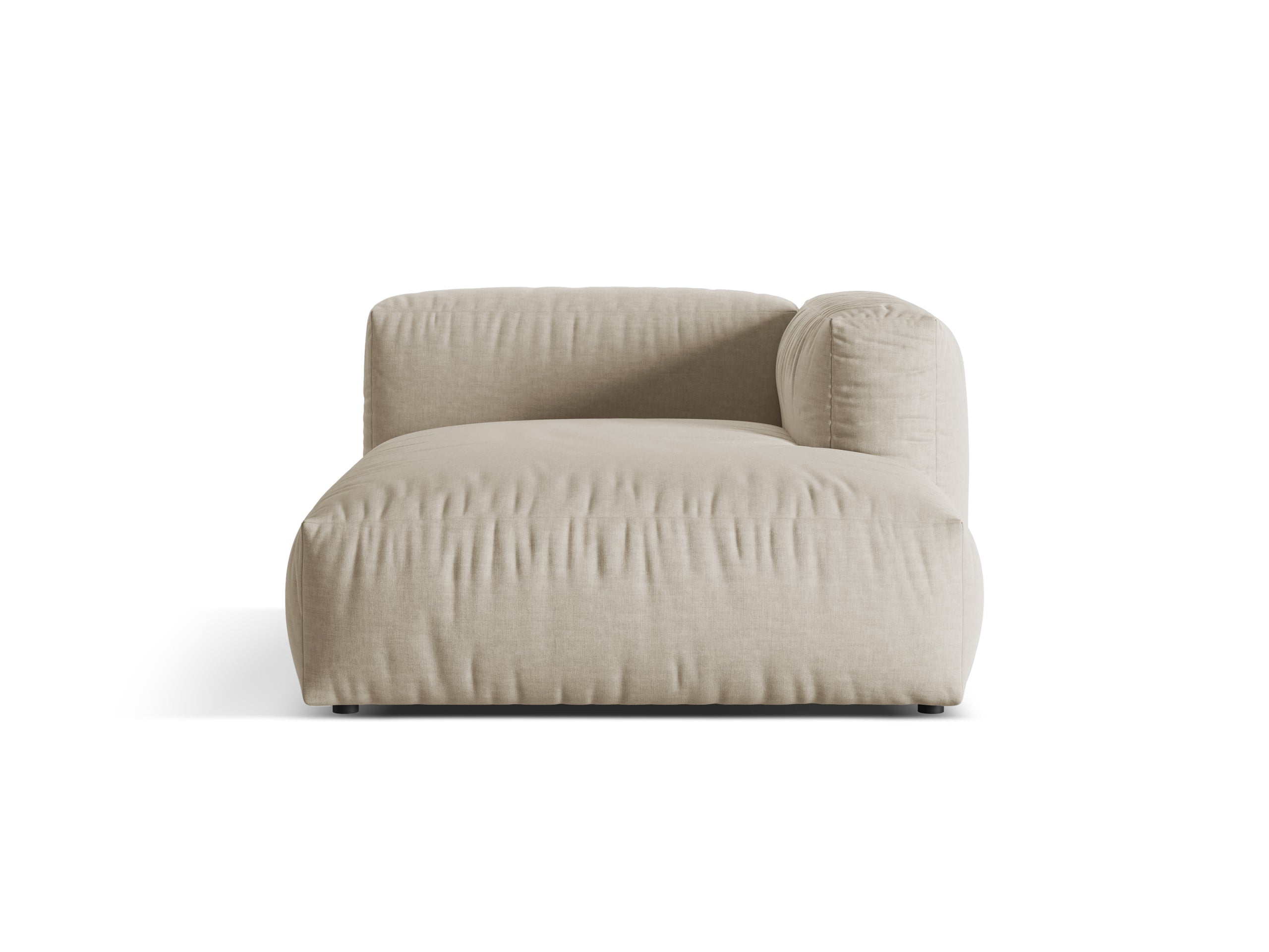 Micadoni Martina leňoška 125 × 176 cm - Štrukturovaná látka Boston (Botoffee) - Svetlobéžová - Pravé prevedenie