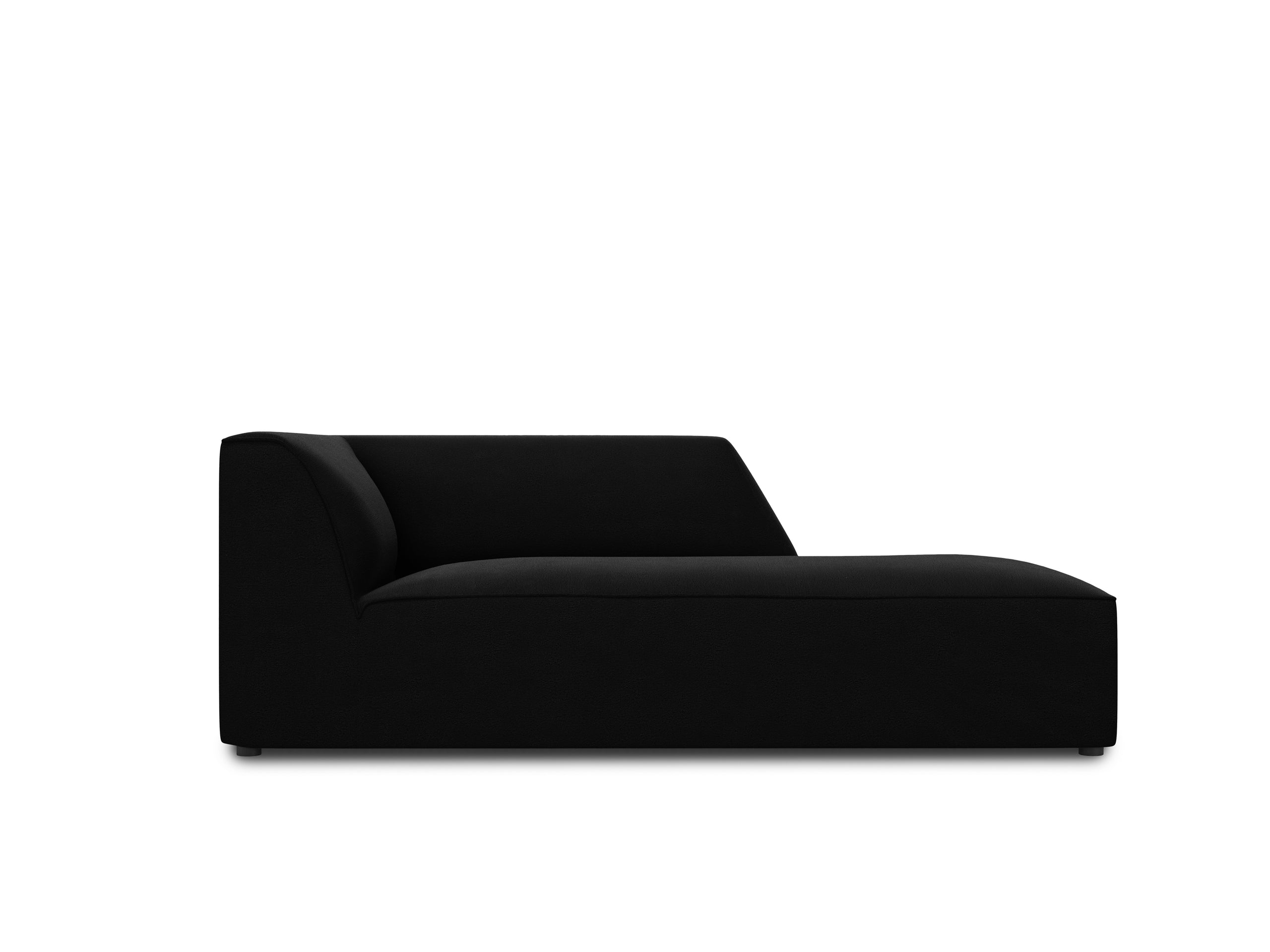 Micadoni Ruby leňoška 93 × 180 cm - Zamat Salvador (Sal19) - Čierna - Pravé prevedenie