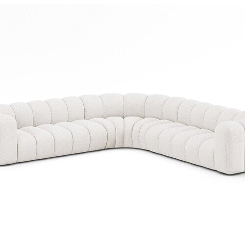 Micadoni Lupine symetrická rohová sedačka 309 × 309 cm - Materiál nôh: plast
