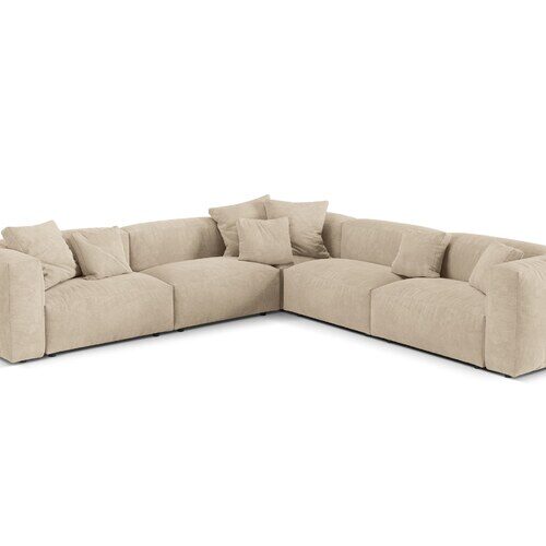 Micadoni Martina symetrická rohová sedačka - Výška sedu: 44 cm