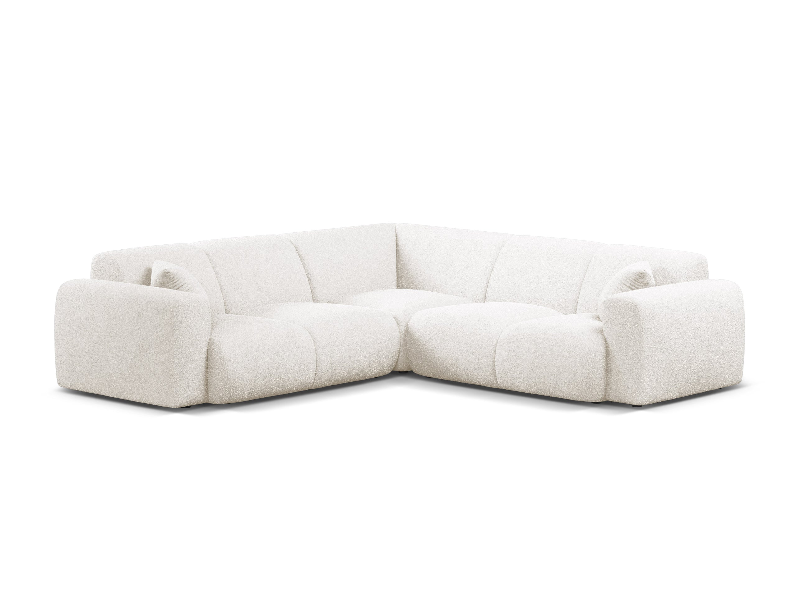 Micadoni Molino symetrická rohová sedačka 252 × 252 cm - Buklé Baloo (Bal2073) - Biela