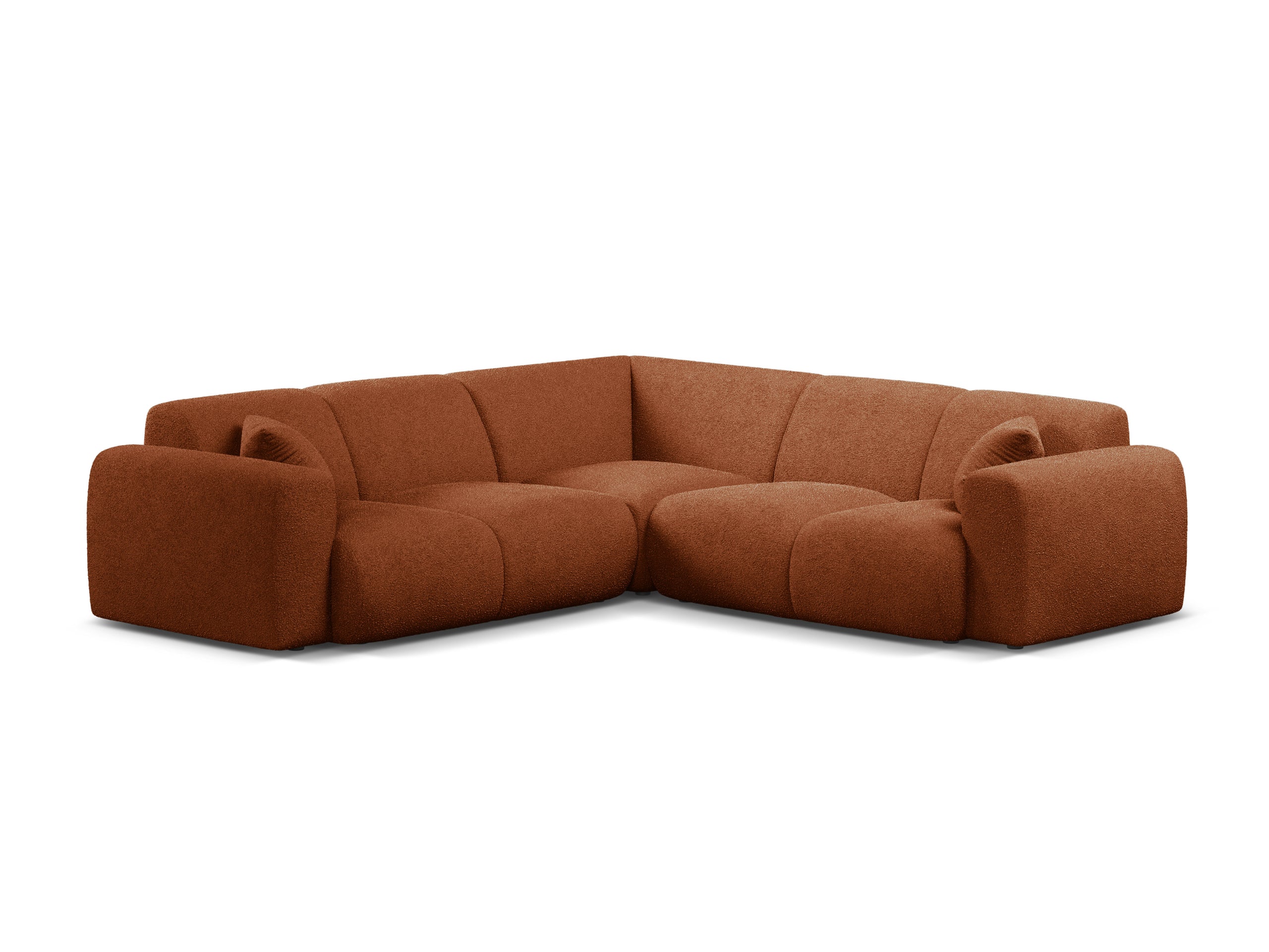 Micadoni Molino symetrická rohová sedačka 252 × 252 cm - Buklé Baloo (Bal2078) - Terakotová