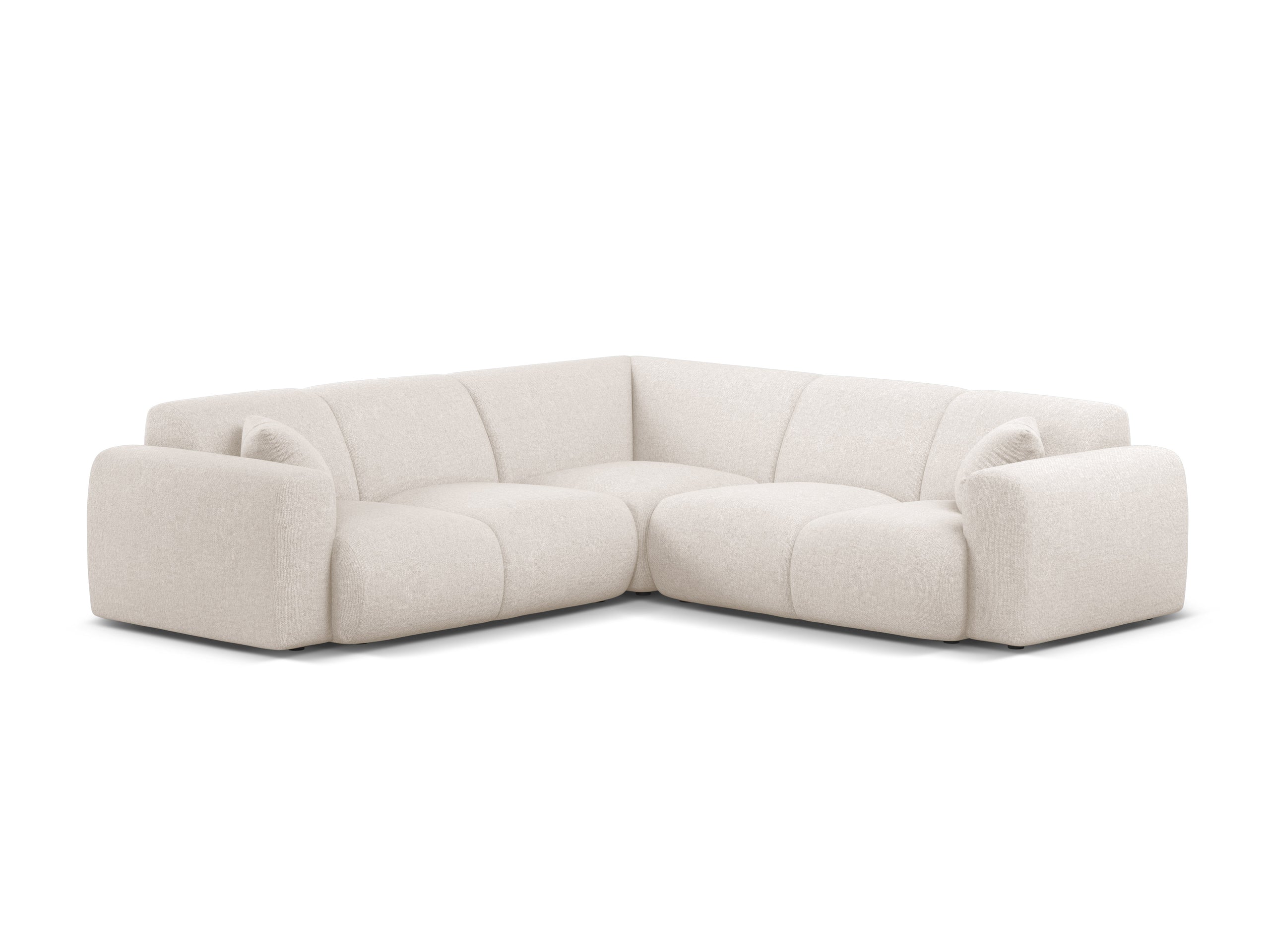 Micadoni Molino symetrická rohová sedačka 252 × 252 cm - Ženilka Eden (Eden2) - Svetlobéžová