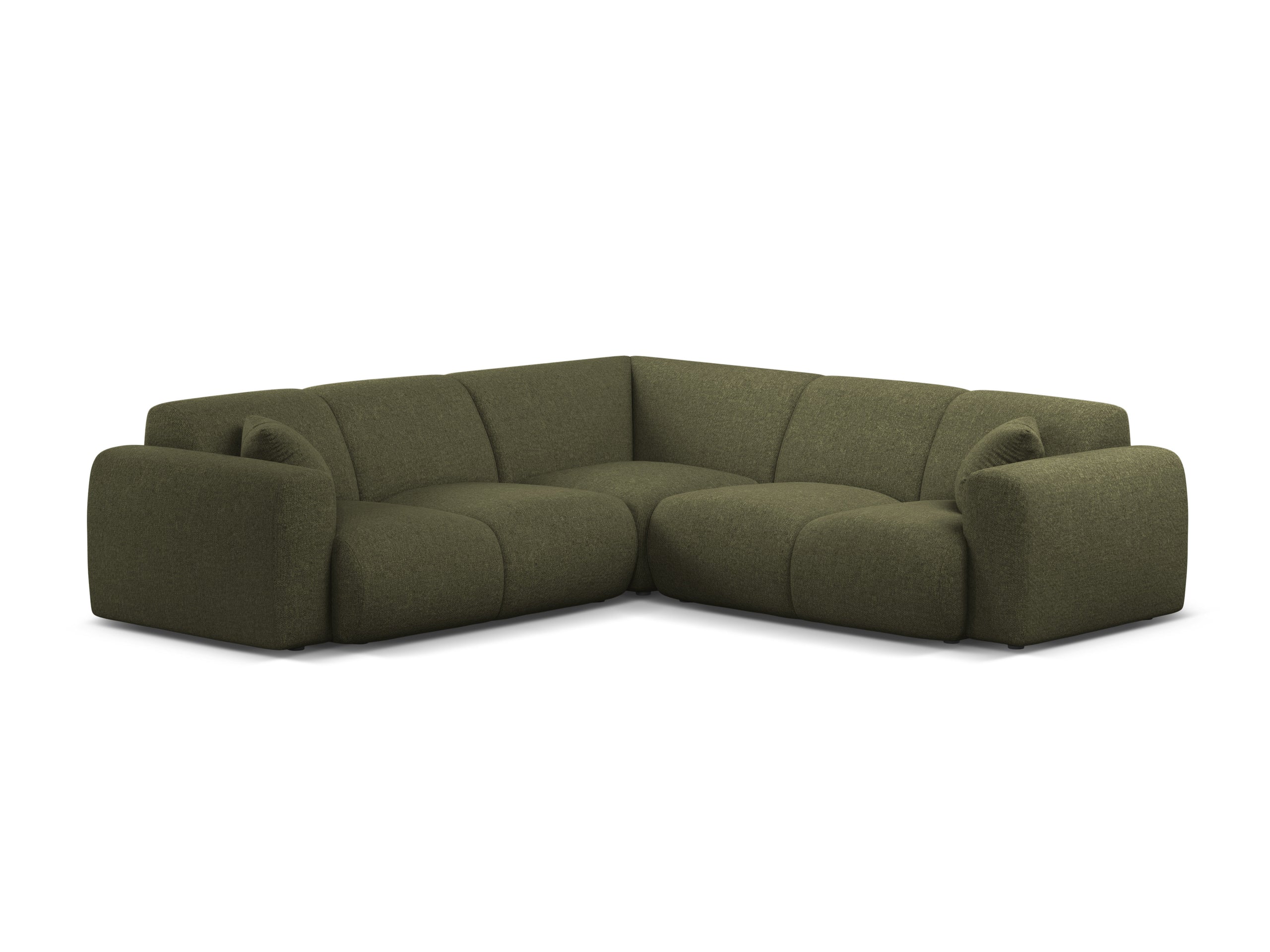 Micadoni Molino symetrická rohová sedačka 252 × 252 cm - Ženilka Eden (Eden12) - Zelená