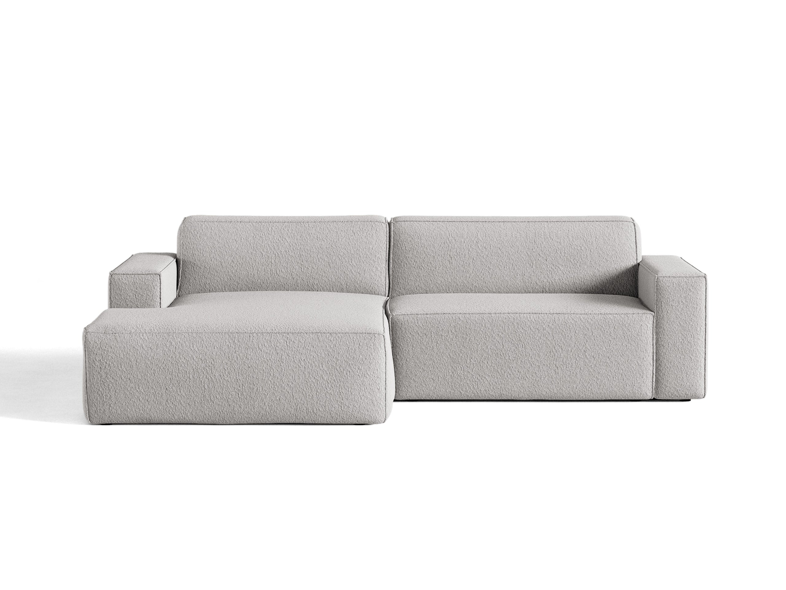 Micadoni Jodie rohová sedačka 224 × 162 cm - Buklé Baloo (Bal2085) - Svetlosivá - Ľavé prevedenie