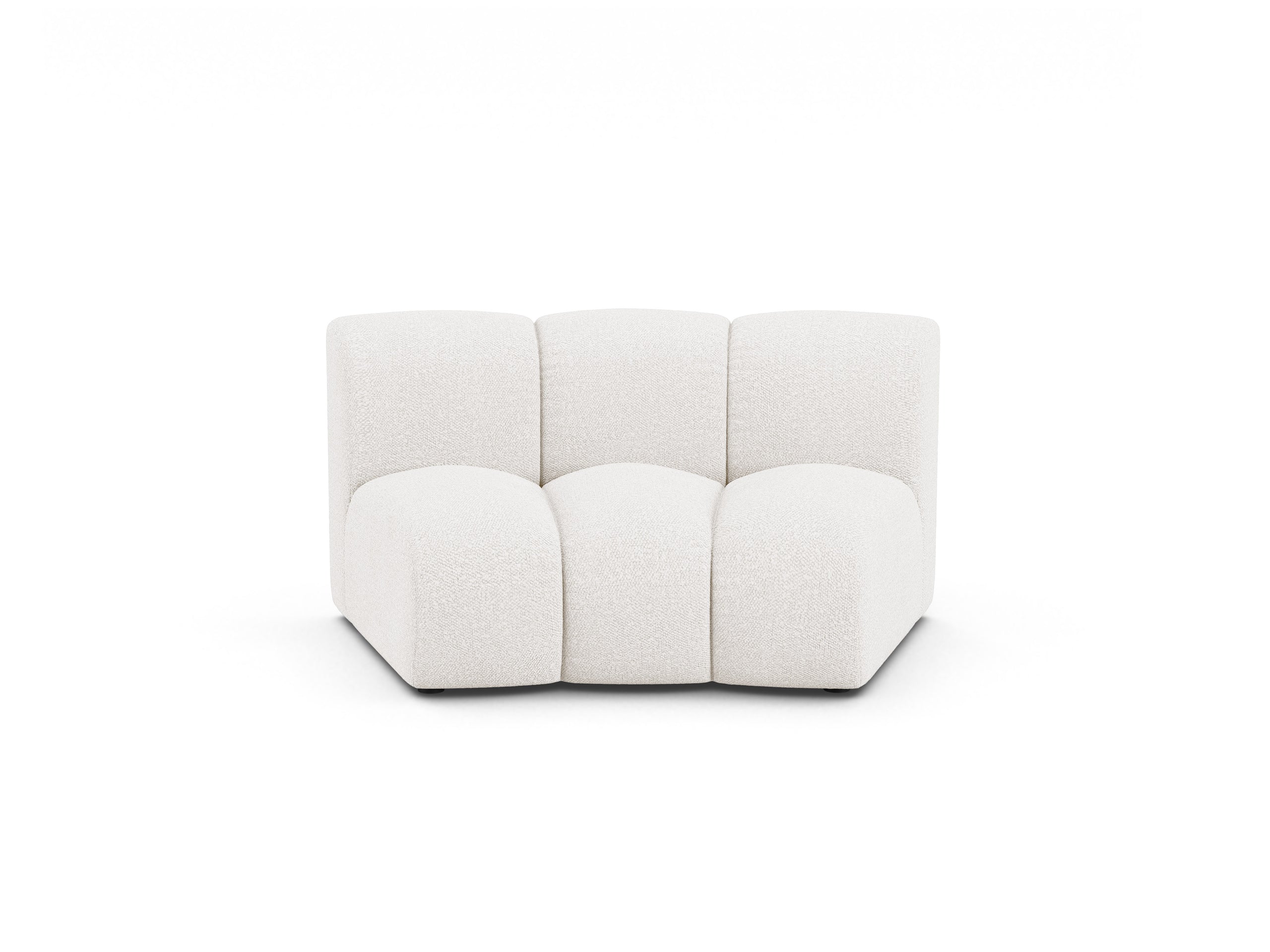 Micadoni Lupine modul sedačky bez podrúčok 154 × 95 cm - Buklé Baloo (Bal2073) - Biela