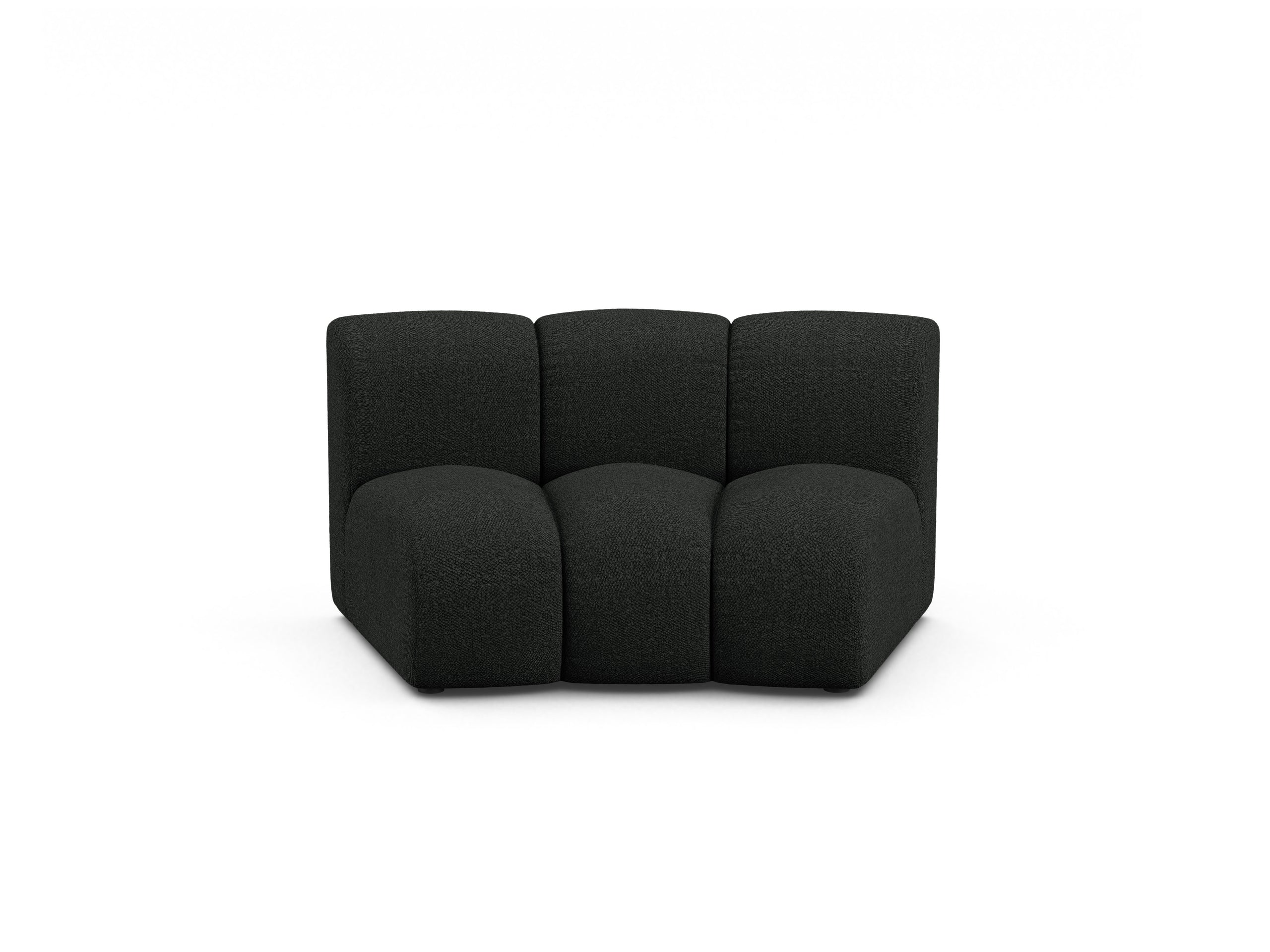 Micadoni Lupine modul sedačky bez podrúčok 154 × 95 cm - Buklé Baloo (Bal2082) - Čierna