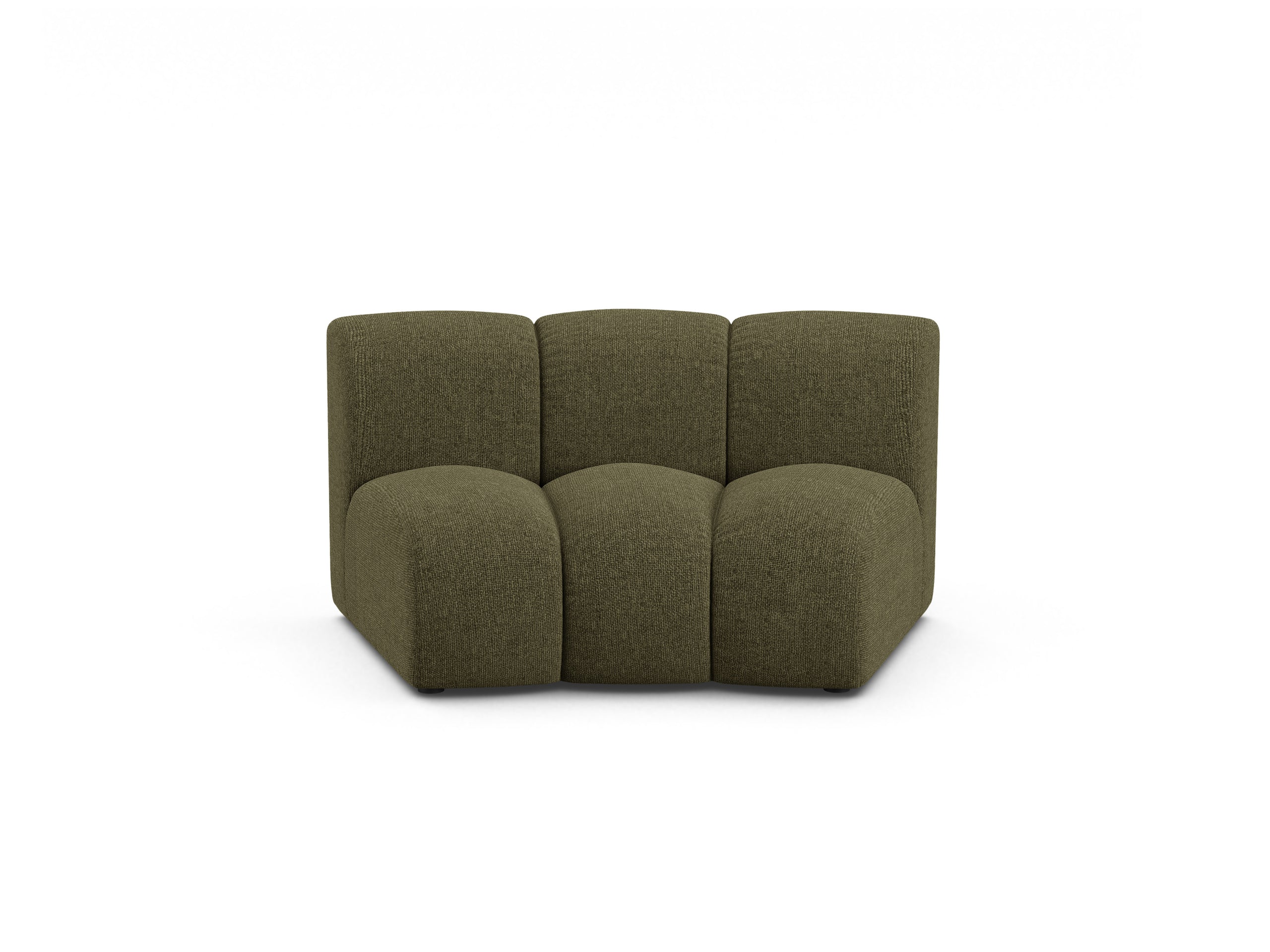 Micadoni Lupine modul sedačky bez podrúčok 154 × 95 cm - Ženilka Eden (Eden12) - Zelená