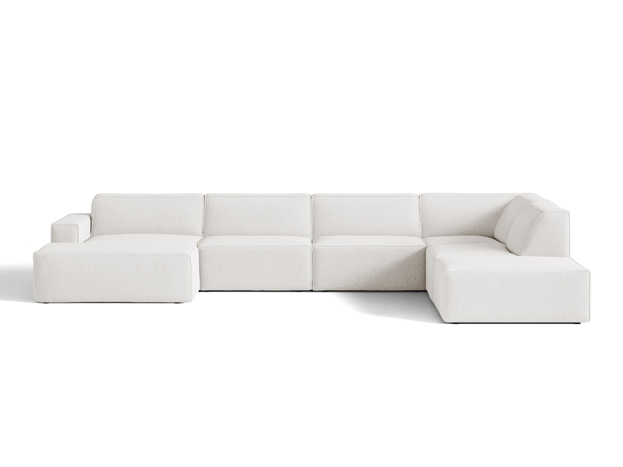 Micadoni Jodie panoramatická sedačka 361 × 258 cm - Buklé Baloo (Bal2073) - Biela - Pravé prevedenie