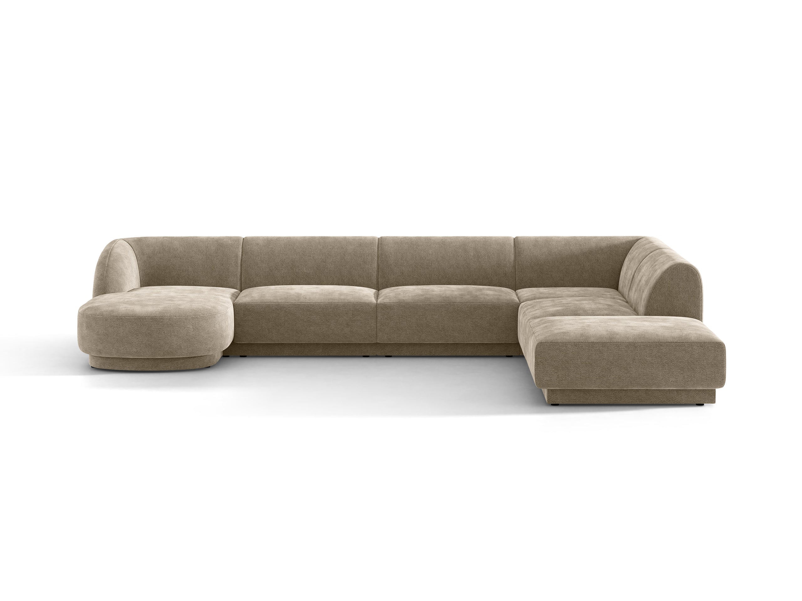 Micadoni Miley panoramatická sedačka 330 × 255 cm - Ženilka Haga (Haga30) - Béžová - Pravé prevedenie