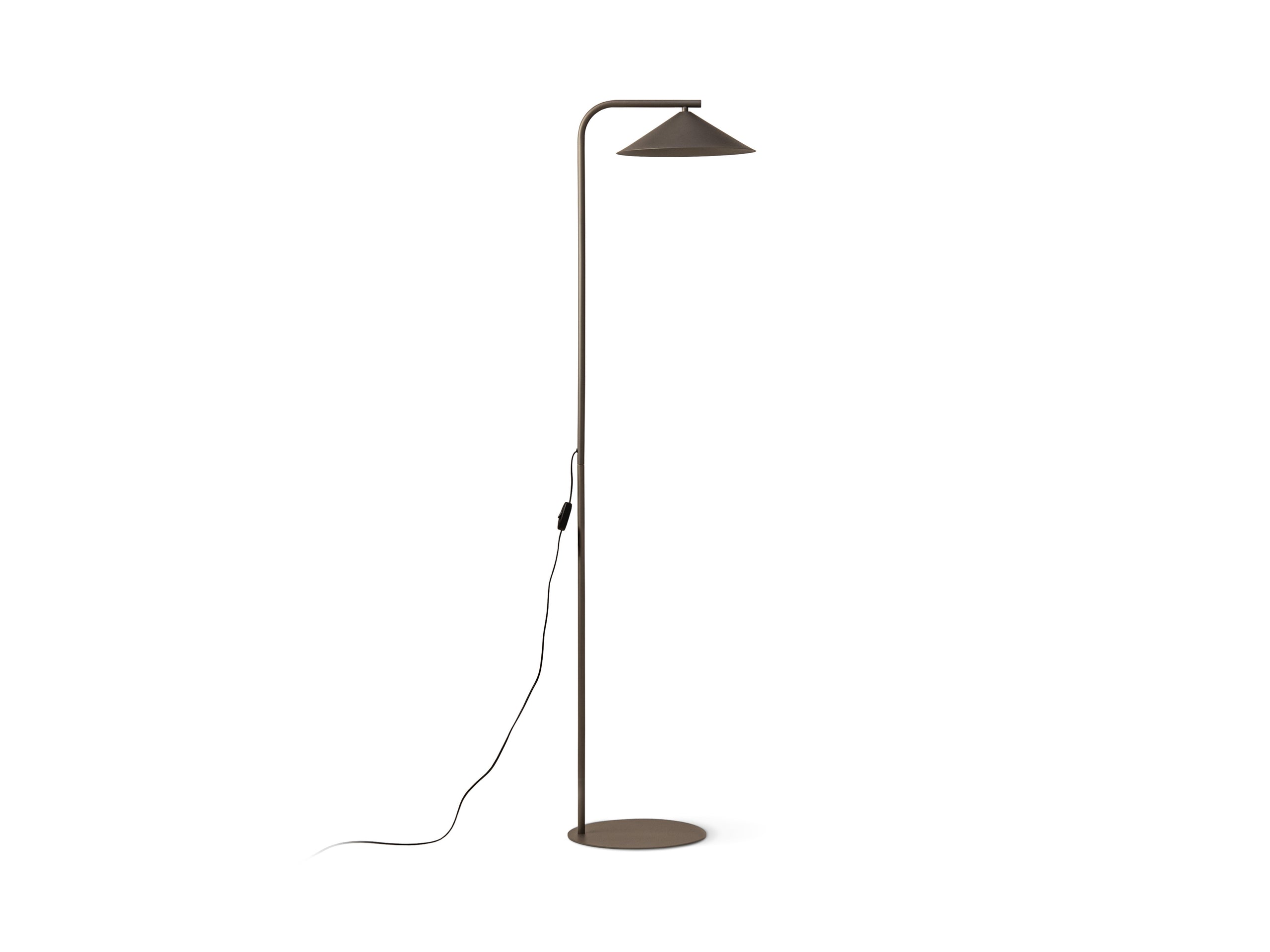 Micadoni Nocte stojacia lampa 1× GX53 41 × 30 × 160 cm - Kov (Met brw) - HNEDÁ - 41 × 30 × 160 cm