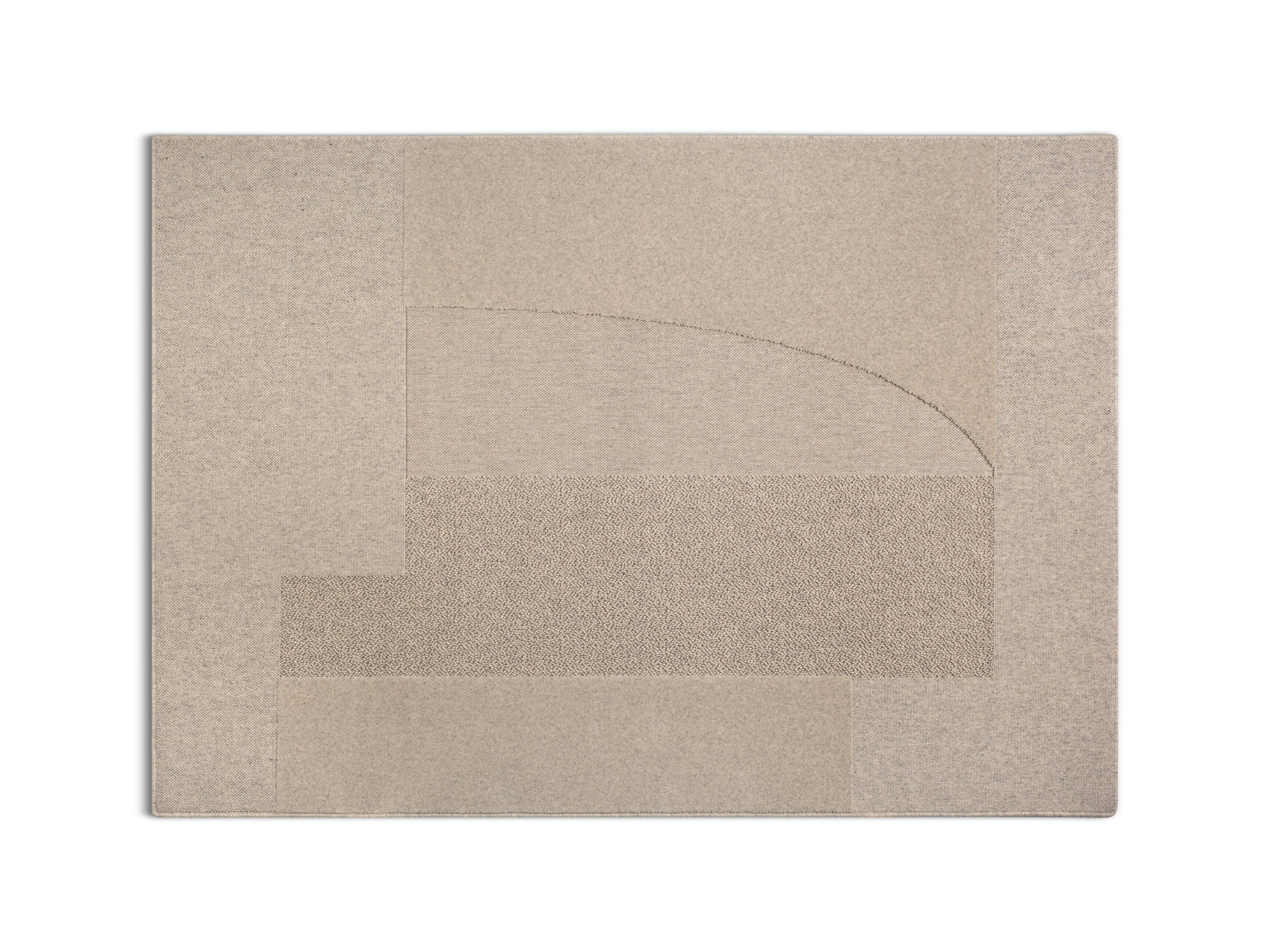 Micadoni Constructo koberec - Vlna (W lg) - SVETLOSIVÁ - 160 × 230 cm