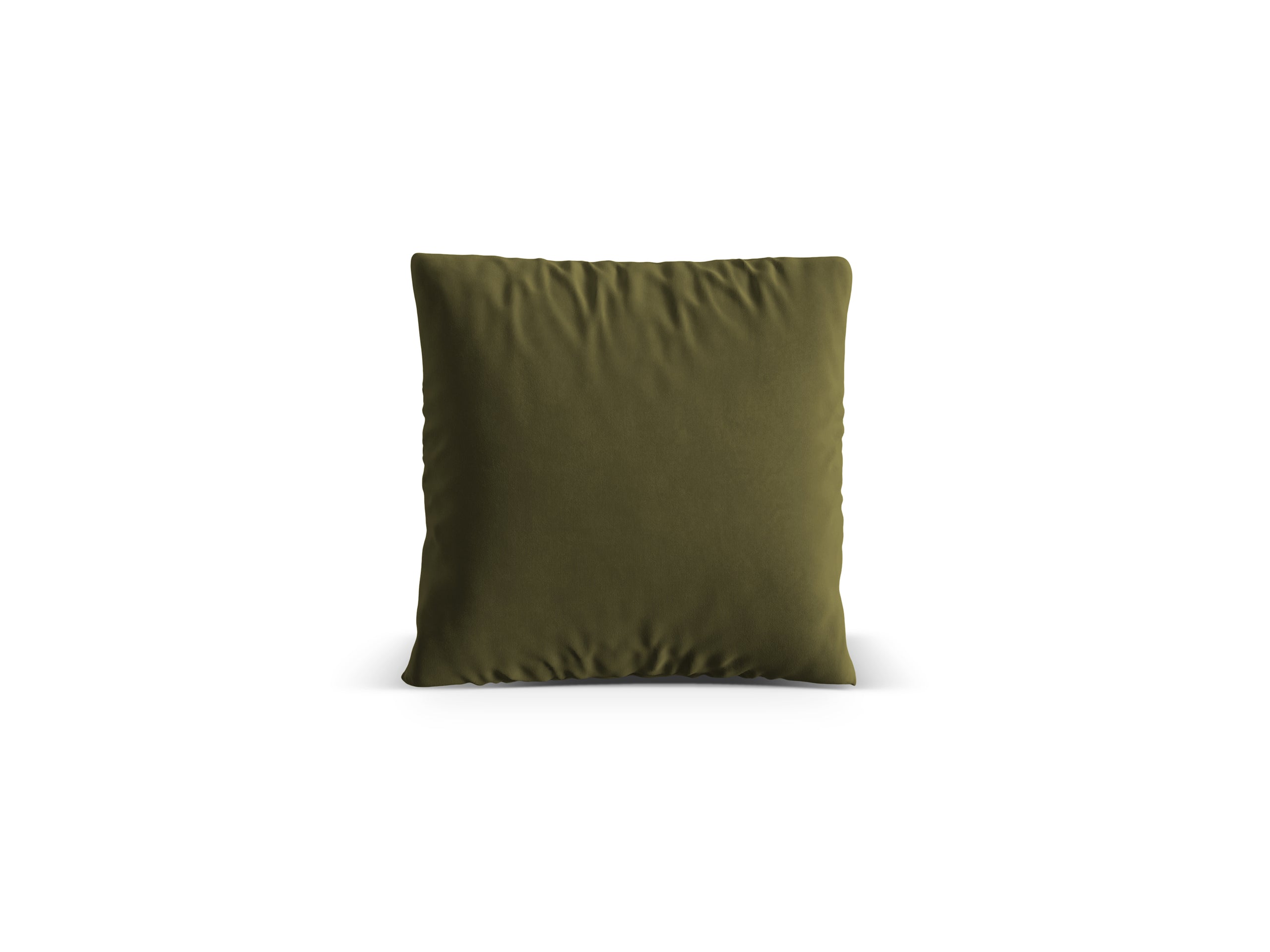Micadoni Nuria dekoratívny vankúš 70 × 70 × 15 cm - Zamat Paris Forest (Parfor) - MACHOVOZELENÝ MELÍR - 40 × 40 × 13 cm