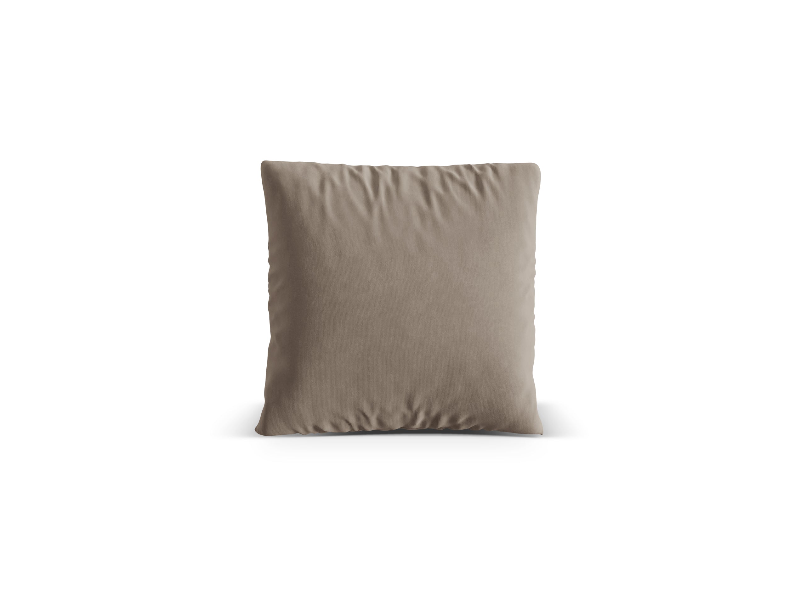 Micadoni Nuria dekoratívny vankúš 70 × 70 × 15 cm - Zamat Paris Khaki (Parikha) - TEPLÁ SIVÁ - 40 × 40 × 13 cm