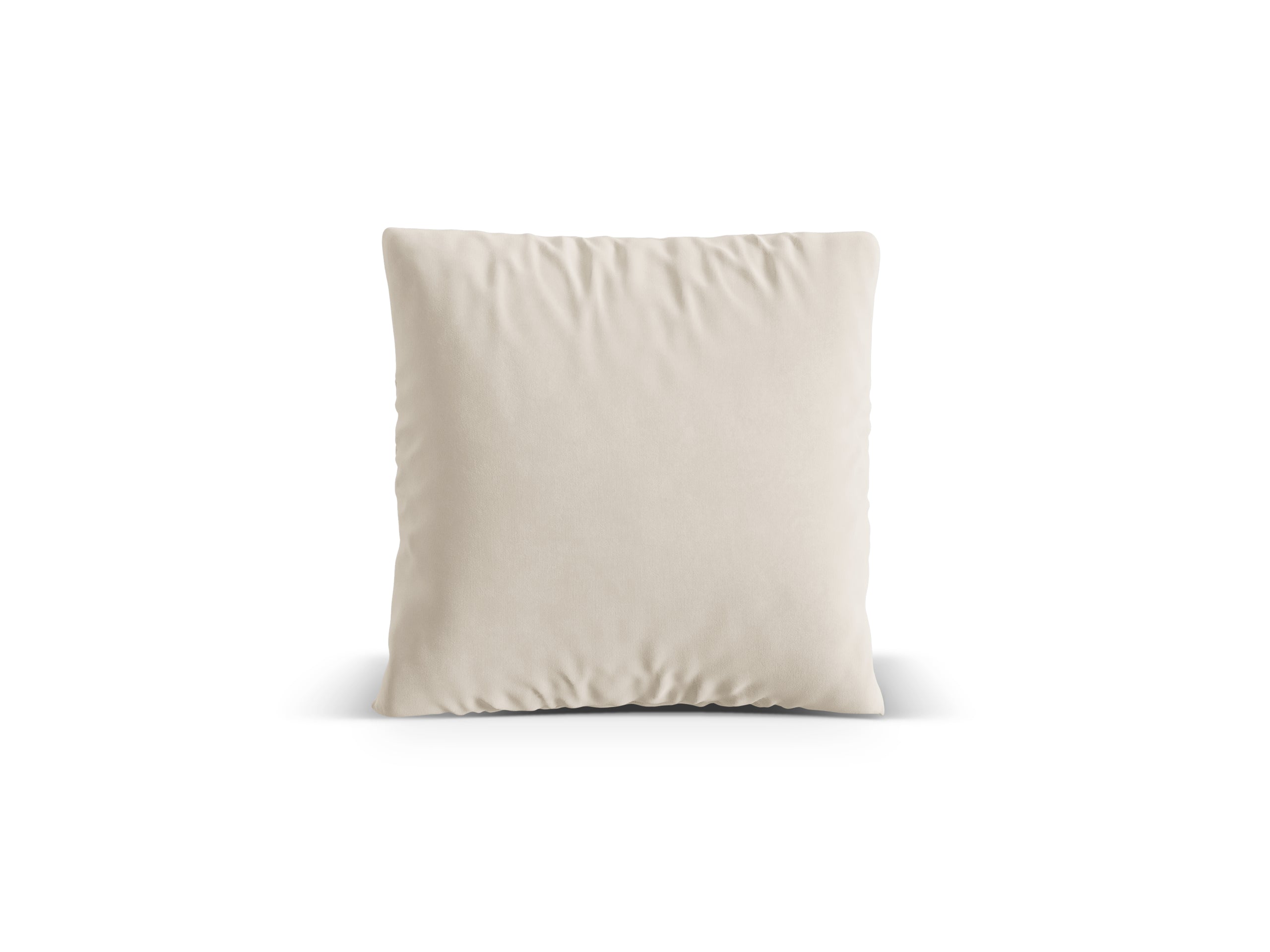 Micadoni Nuria dekoratívny vankúš 70 × 70 × 15 cm - Zamat Paris Cream (Paricre) - BÉŽOVÁ - 50 × 50 × 19 cm