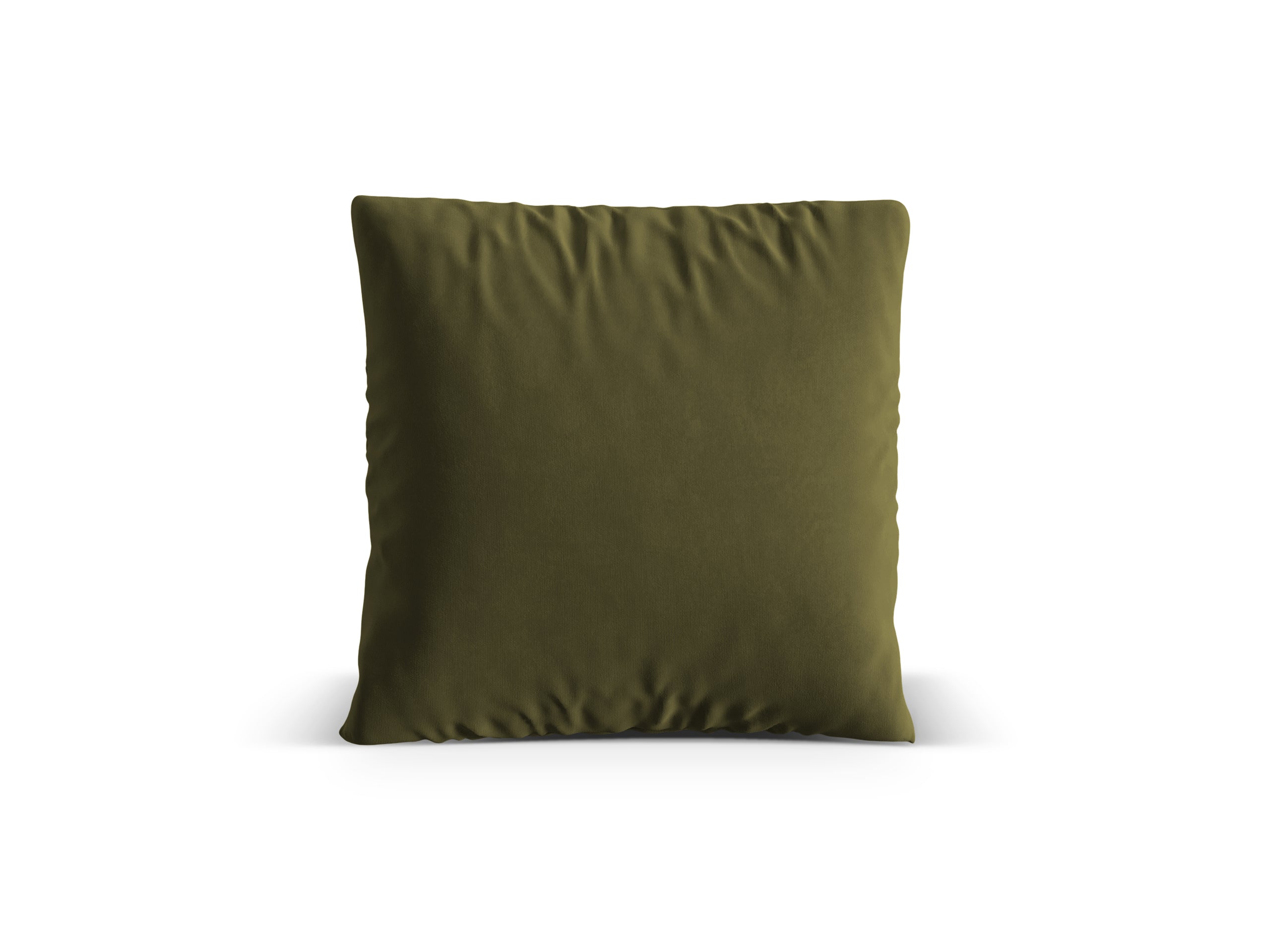 Micadoni Nuria dekoratívny vankúš 70 × 70 × 15 cm - Zamat Paris Forest (Parfor) - MACHOVOZELENÝ MELÍR - 70 × 70 × 15 cm