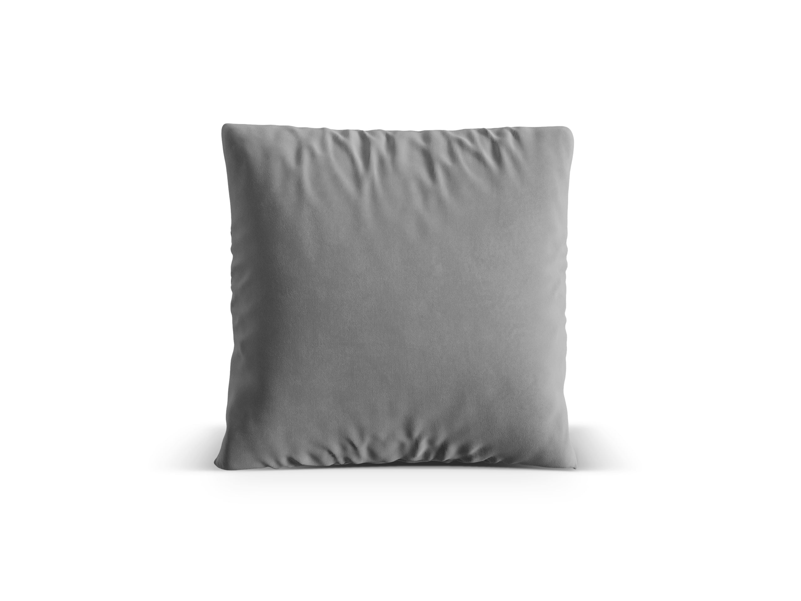Micadoni Nuria dekoratívny vankúš 70 × 70 × 15 cm - Zamat Paris Steel (Pariste) - SIVÁ - 70 × 70 × 15 cm