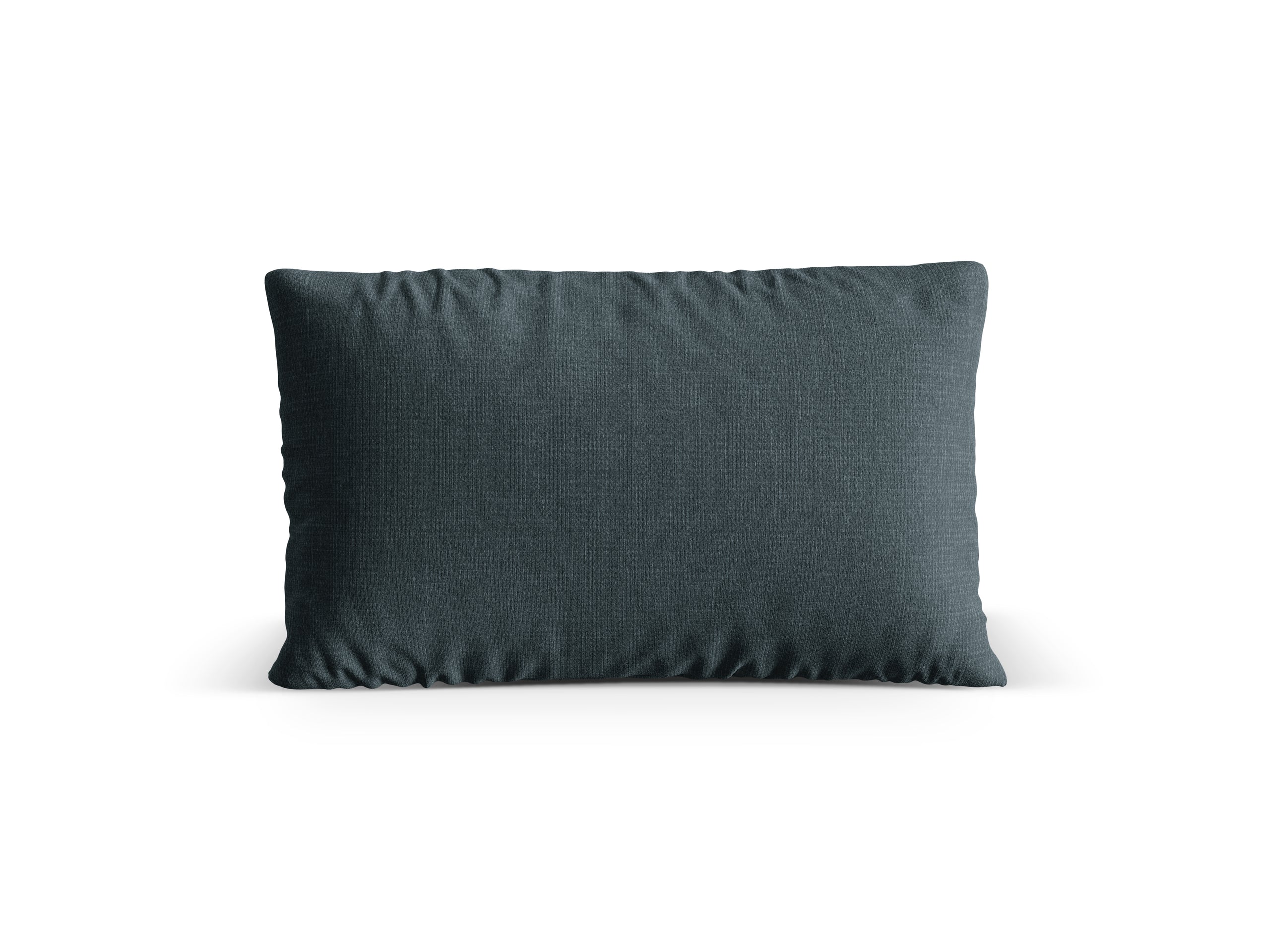 Micadoni Nuria dekoratívny vankúš 60 × 40 × 17 cm - Štrukturovaná látka Liberty 13 (Lib13) - TMAVÁ PETROLEJOVÁ - 60 × 40 × 17 cm