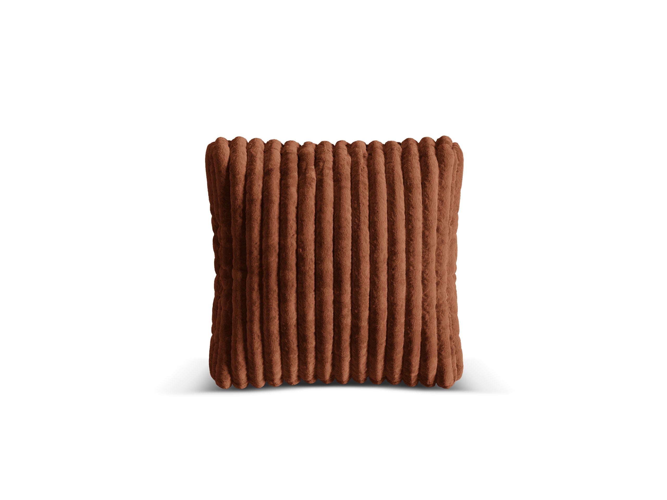 Micadoni Martina dekoratívny vankúš 65 × 65 × 4 cm - Menčester Tilia 52 (Til52) - TEHLOVÁ - 40 × 40 × 4 cm