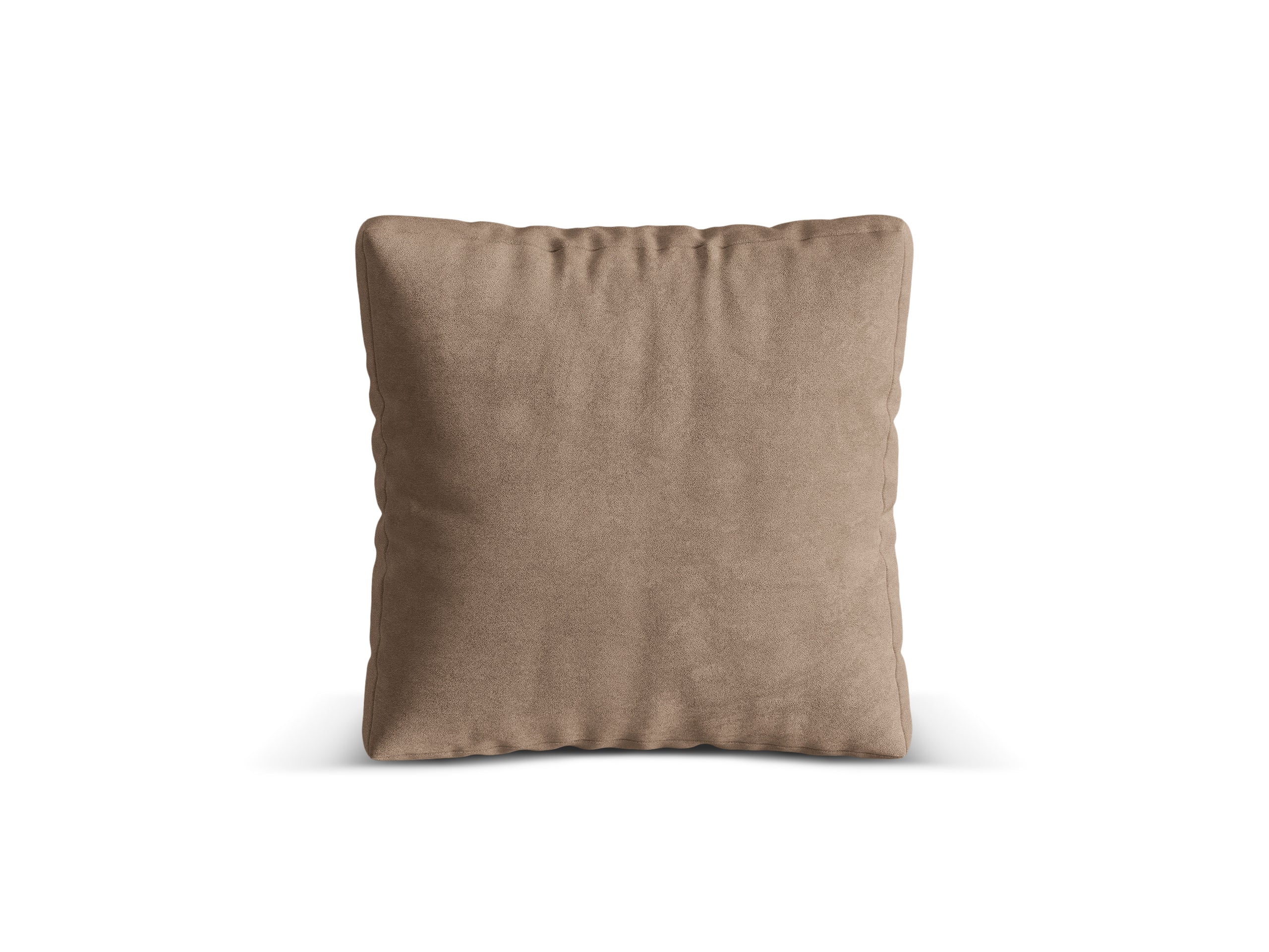 Micadoni Martina dekoratívny vankúš 65 × 65 × 4 cm - Zamat Vogue 3 (Vog3) - TMAVOBÉŽOVÁ - 65 × 65 × 4 cm