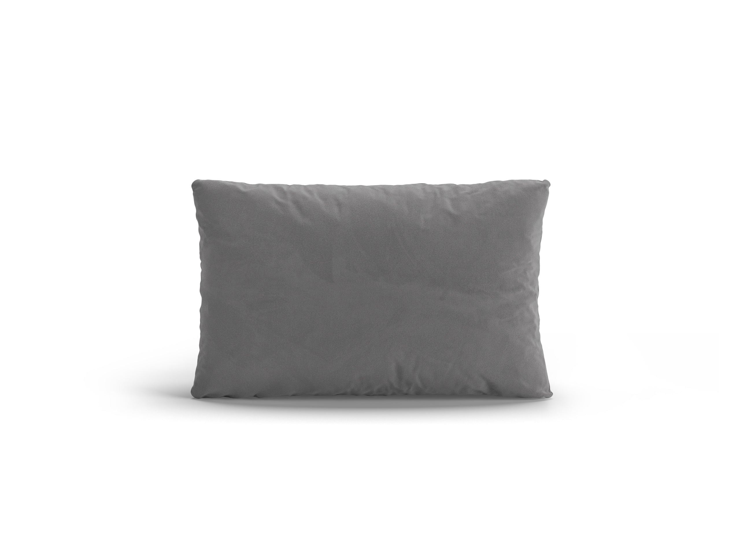 Micadoni Poppy dekoratívny vankúš 50 × 30 × 10 cm - Zamat Casino Stone (Cassto) - SIVÁ - 50 × 30 × 10 cm