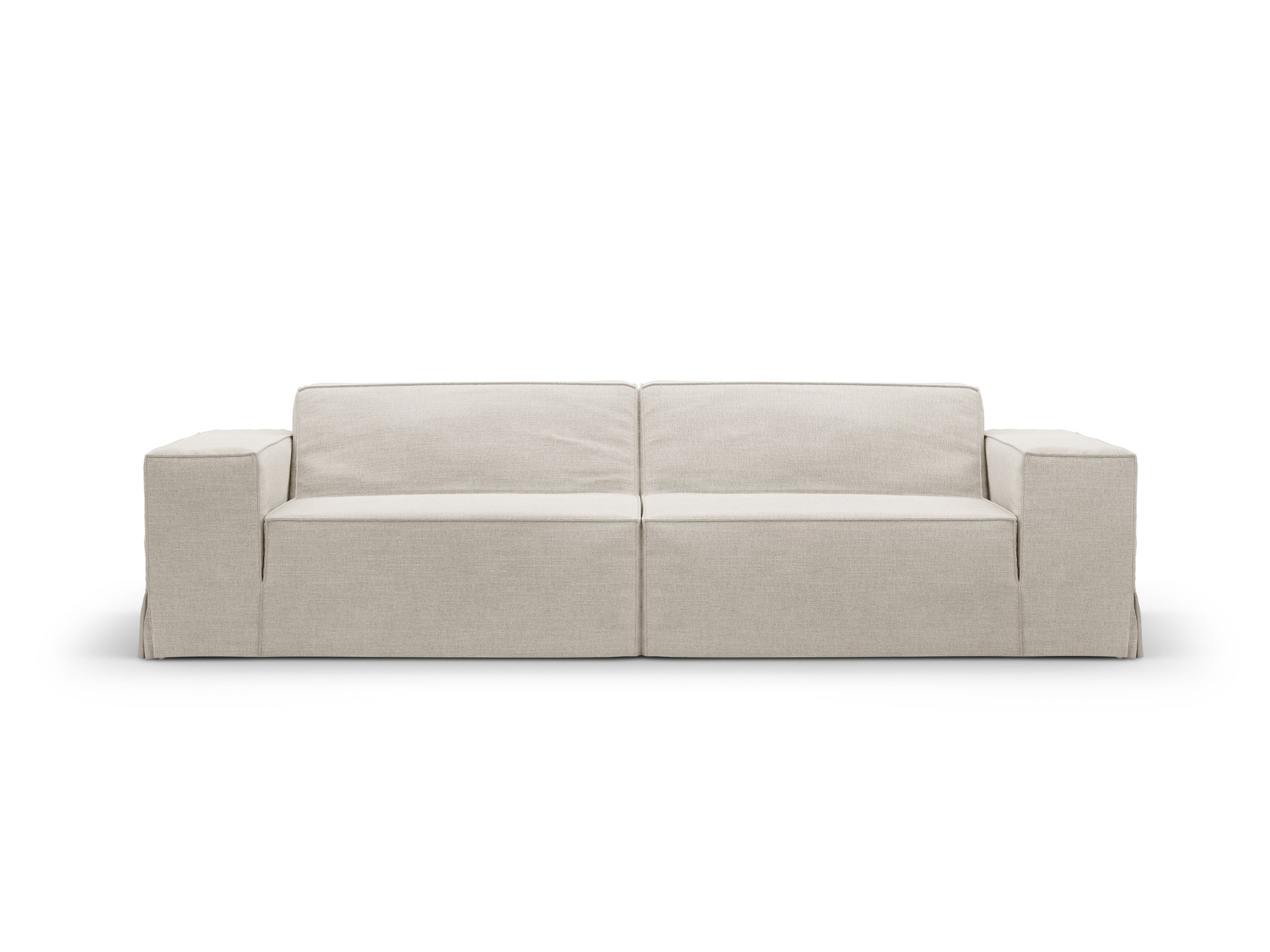 Micadoni Jodie poťah 204 × 99 cm - Štrukturovaná látka LINS 04 (Lin04) - PRÍRODNÁ - 204 × 99 cm