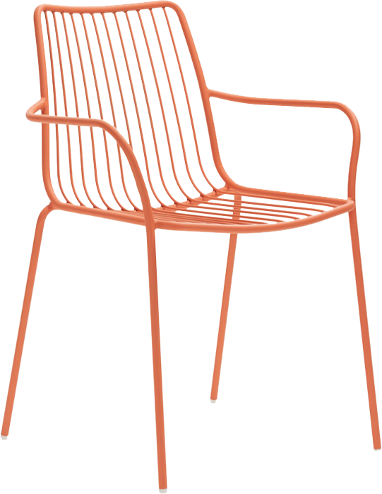Pedrali Nolita 3651 a 3656 dizajnové stoličky - Oranžová, S podrúčkami